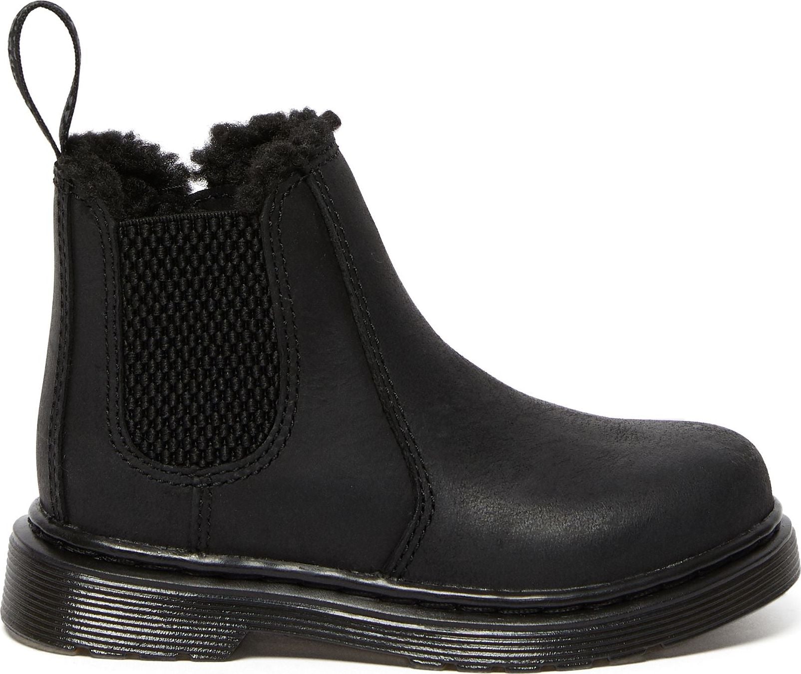2976 Faux Fur Lined Chelsea Boots for Toddlers - Warm Winter Leather Ankle Boots for Boys & Girls - Perfect for Snow, School & Outdoor Play