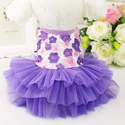 Summer Dog Dresses for Small Dogs & Cats - Soft & Cute Puppy Princess Wedding Costume | Perfect for Weddings, Parties & Special Occasions