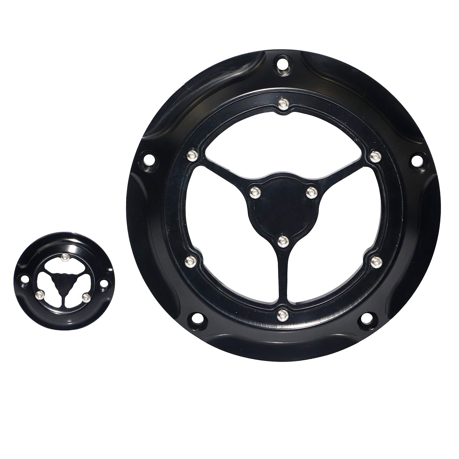 Harley Touring FLH/T Motorcycle Derby Cover & Timing Timer Cover - Compatible with 2016-2023 Models | Durable Engine Protection for Harley Davidson Bikes | Perfect for Long Rides & Custom Builds