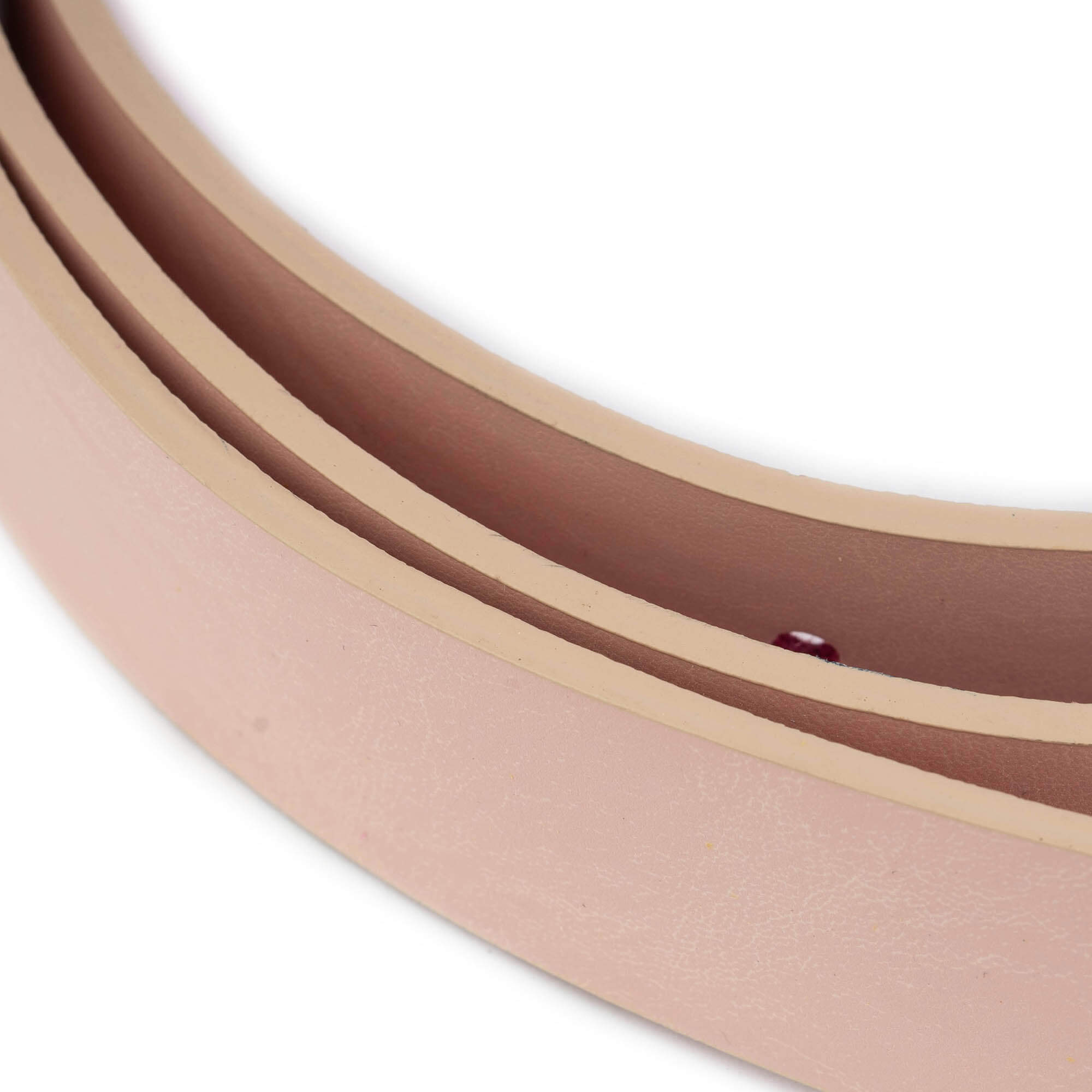 2.5 cm Light Pink Genuine Leather Belt Strap for Dunhill Buckles - Women's Replacement Accessory - Perfect for Casual, Office & Formal Outfits