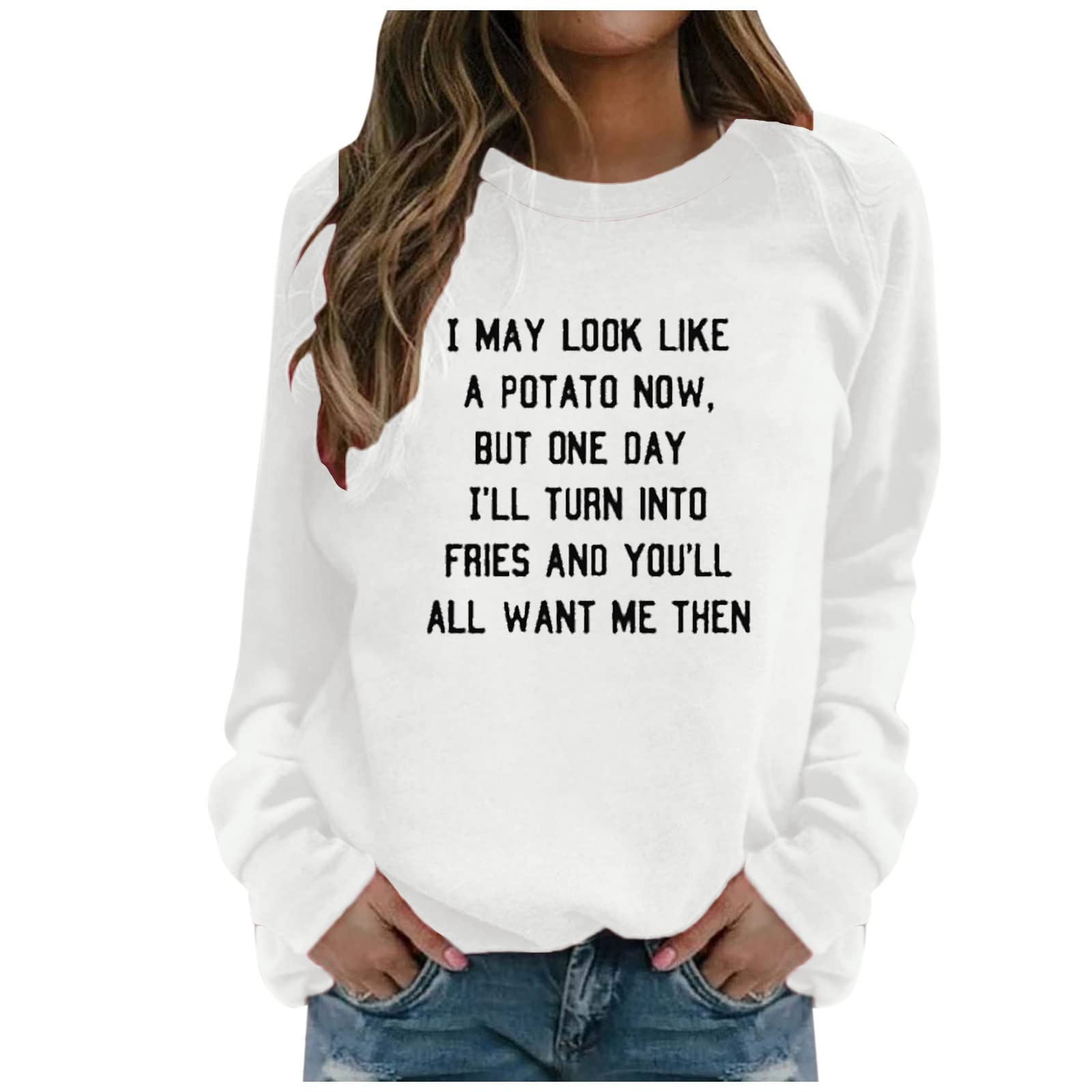 Women's Casual Pullover Hoodie - Loose Fit Long Sleeve Letter Print Sweatshirt with Drawstring & O-Neck | Perfect for Lounge Wear, Workout, and Everyday Comfort