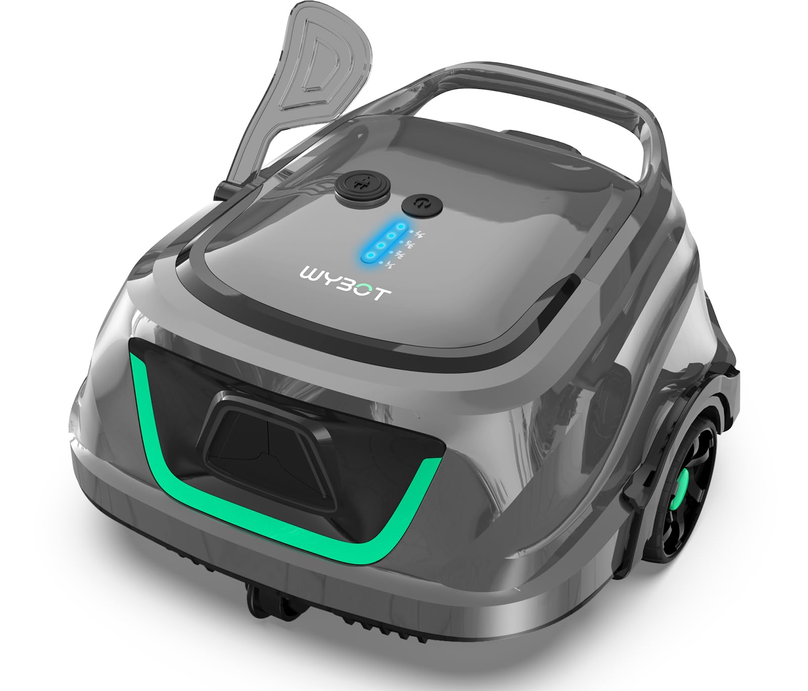 2024 WYBOT A1 Cordless Robotic Pool Cleaner - 120 Min Runtime, 2.5H Fast Charge, Double Filtration System with LED Indicators | Perfect for Above Ground & Flat Bottom Pools | Automatic Cleaning for Inground & Outdoor Swimming Pools
