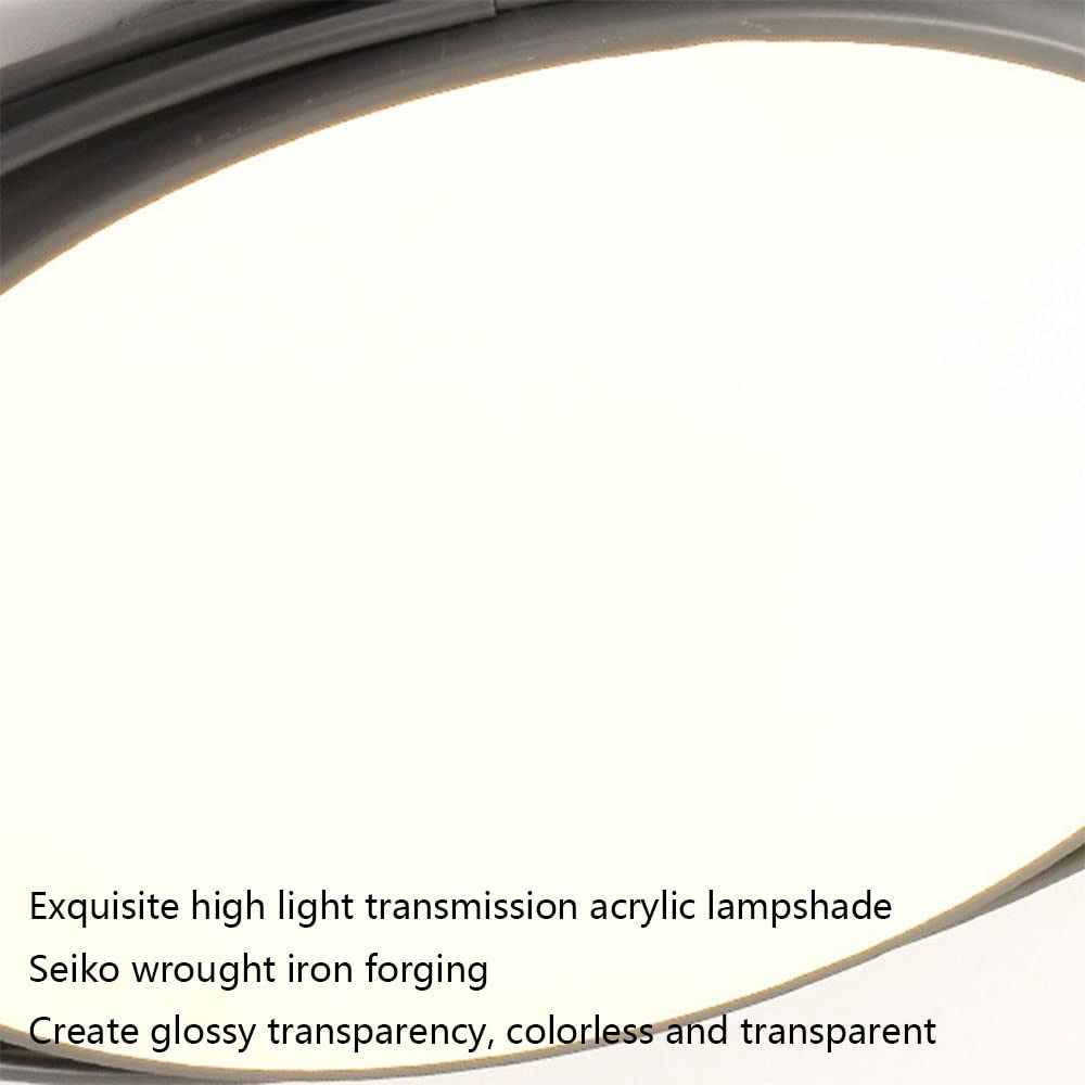 Nordic Macaron LED Ceiling Light - Modern Round Flush Mount Lighting Fixture with 3000K Warm White Light - Ultra Thin Surface Mount Design for Living Room, Bedroom, Kitchen, and Hallway - Perfect for Home, Office, and Commercial Spaces