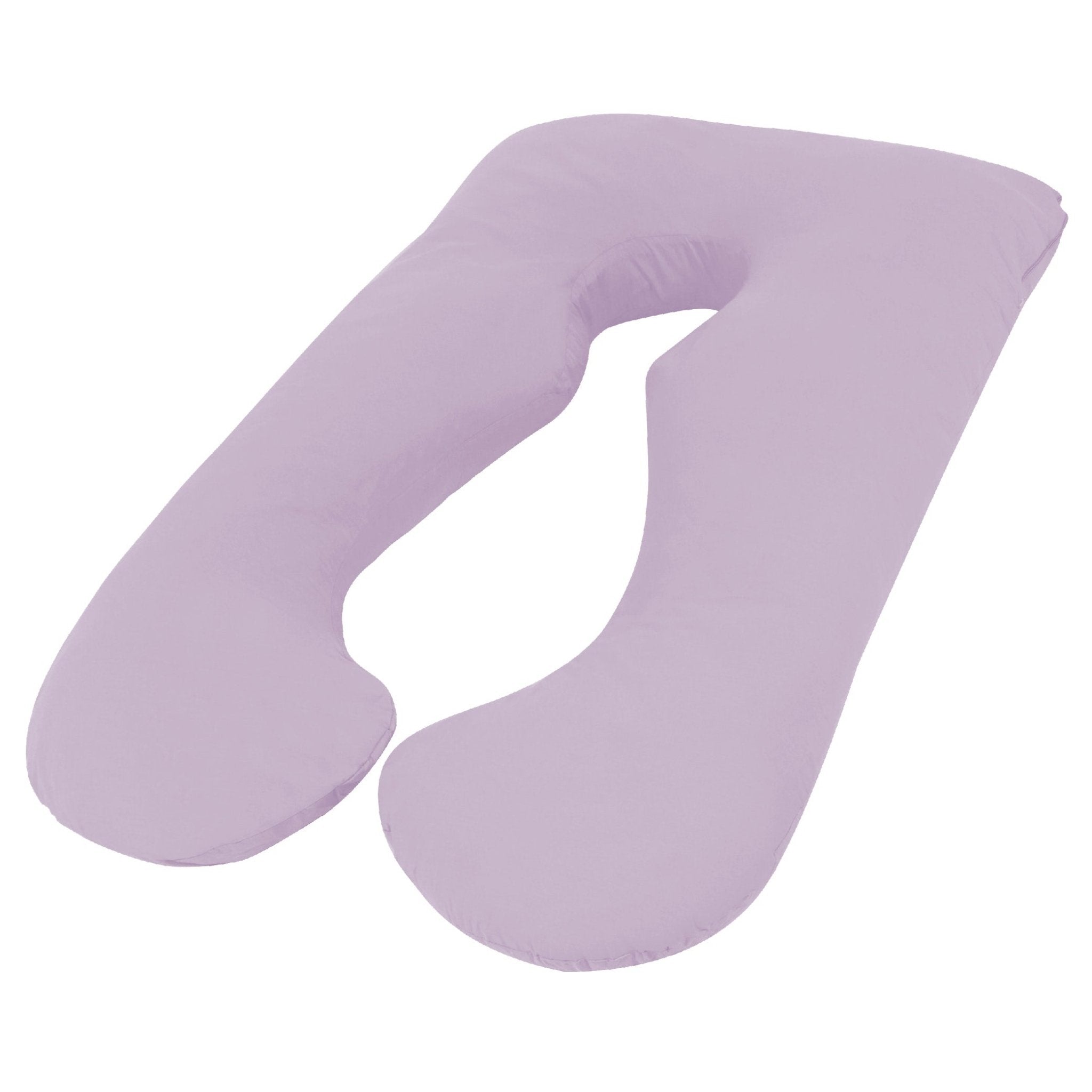 Australian Made Maternity Body Pillow with Removable Pillowcase - Lilac Color | Pregnancy Support for Side Sleeping, Back Pain Relief & Comfort