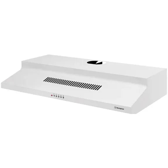 Westinghouse 90cm White Fixed Range Hood - Powerful Kitchen Ventilation for Smoke & Odor Removal - Perfect for Modern Home Cooking