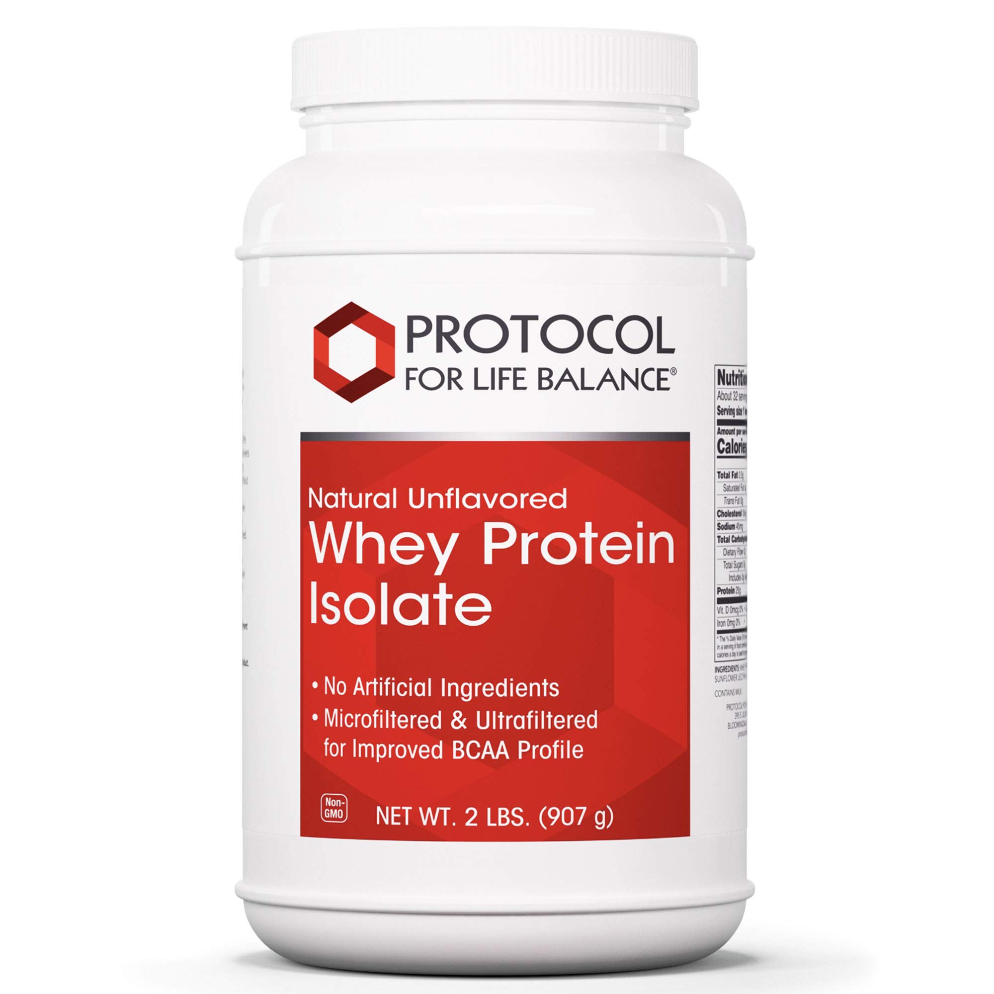 Premium Unflavored Whey Protein Isolate Powder - 2 lbs | High Protein & BCAA Amino Acids for Muscle Recovery | Ideal for Post-Workout, Weight Loss & Fitness Enthusiasts