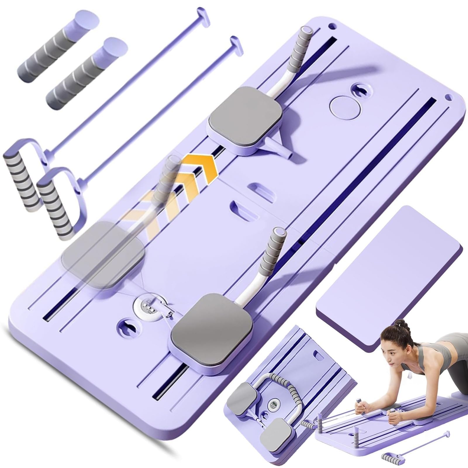 Pilates Core Trainer Board - Abs & Abdominal Workout Equipment for Home Gym