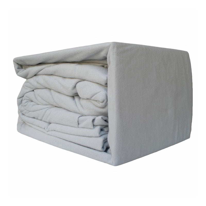 Premium 100% Egyptian Cotton Flannelette Sheet Set - Queen Size, Silver Gray | Ultra Soft & Breathable Bedding for All Seasons | Perfect for Cozy Winter Nights & Luxurious Hotel-Style Comfort