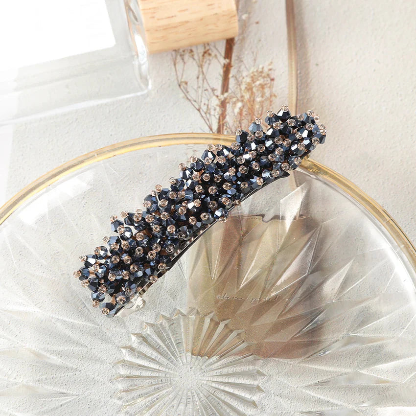 Sparkling Rhinestone Pearl Hair Clip Headband - Elegant Bridal Hair Accessories for Weddings, Parties & Special Occasions