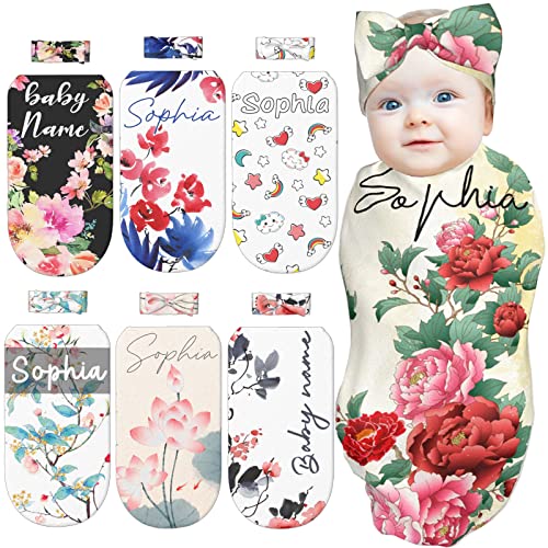 Pattern Sleep Sack and Bow With Name
