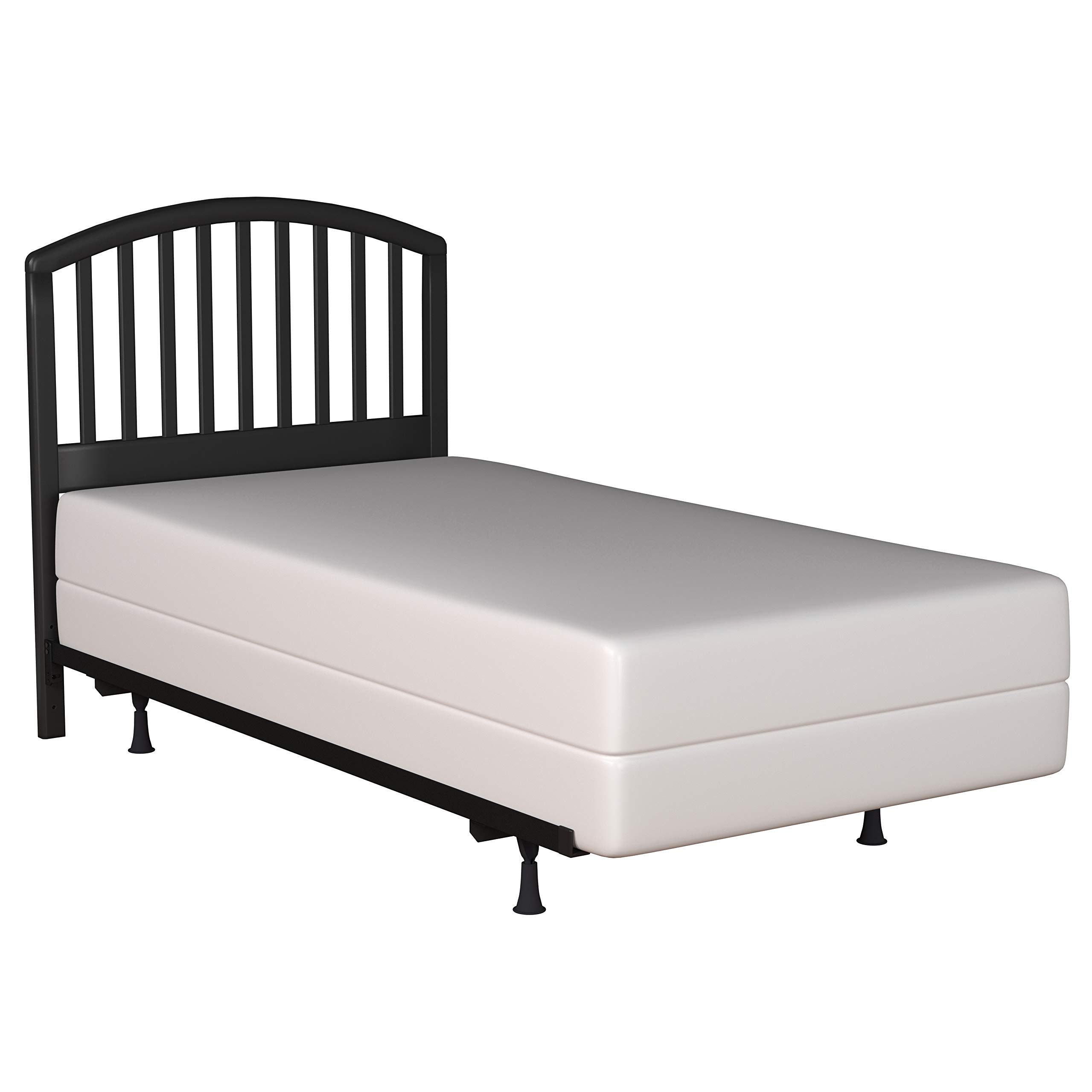 Hillsdale Furniture Carolina Twin Size Headboard with Rails in Black - Perfect for Kids' Bedrooms, Guest Rooms & Dorm Decor