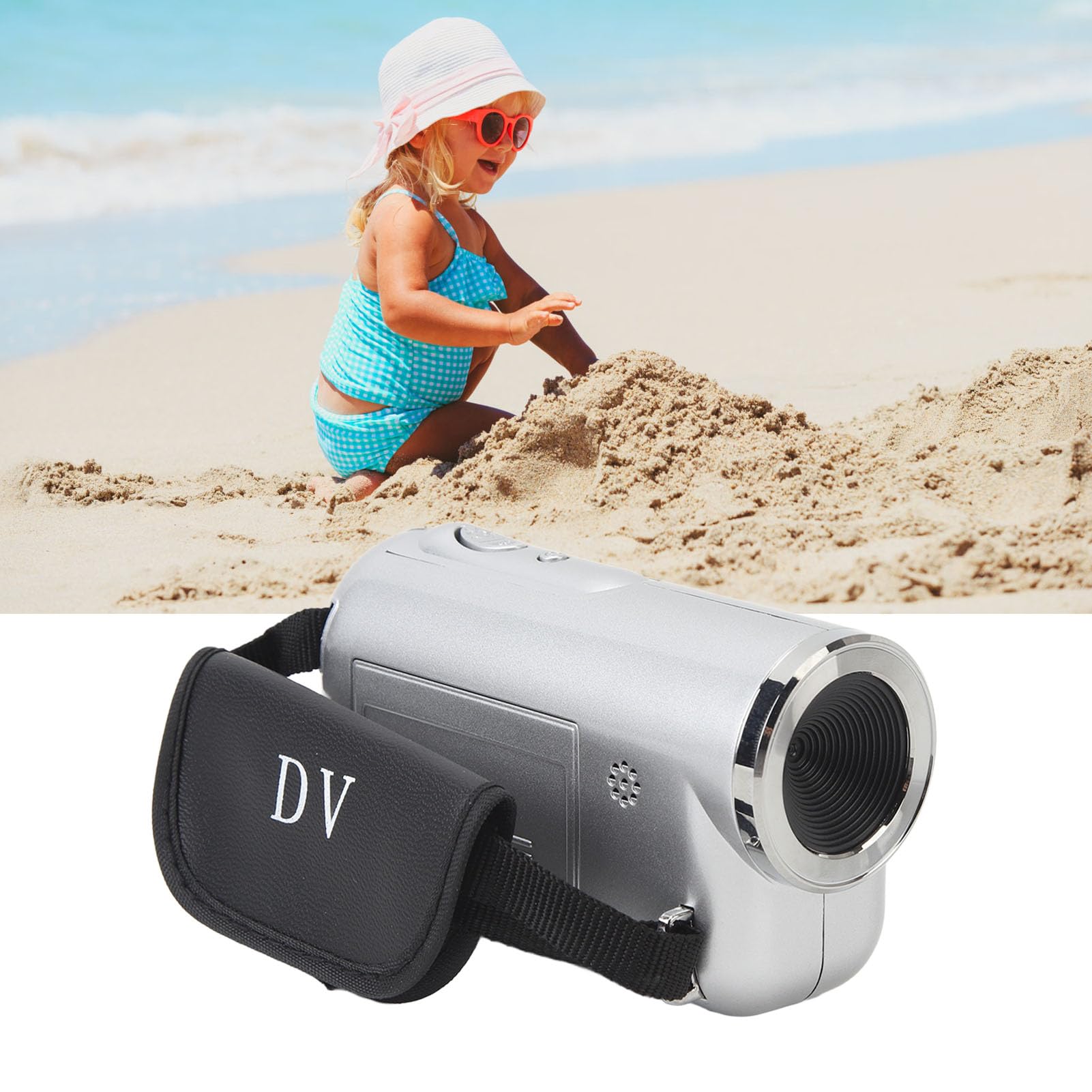 Vlogging Camera for Kids - 2 Inch TFT Screen, HD Video Camera for Outdoor Activities & Travel Recording (Silver) | Perfect for YouTube Videos, Family Adventures & School Projects