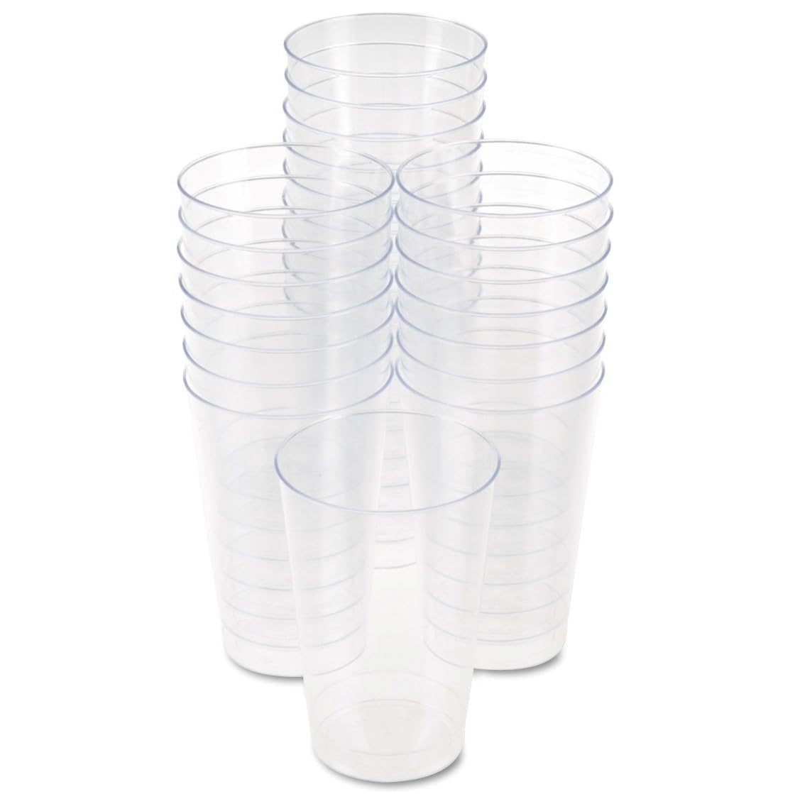 Clear 12 oz Plastic Tumblers for Cold Drinks - Bulk Pack of 500 - Perfect for Parties, Restaurants & Outdoor Events