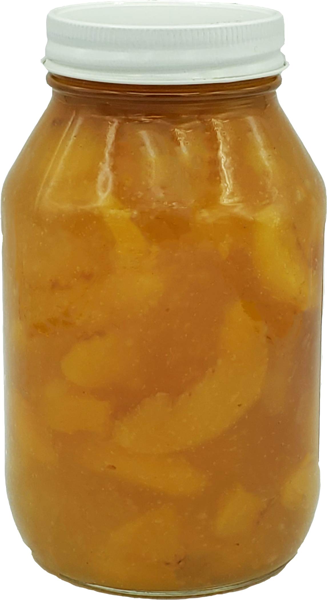 No Sugar Added Peach Pie Filling & Topping - Ready to Use 32 oz Jar - Perfect for Pies, Desserts, Yogurt & Baking