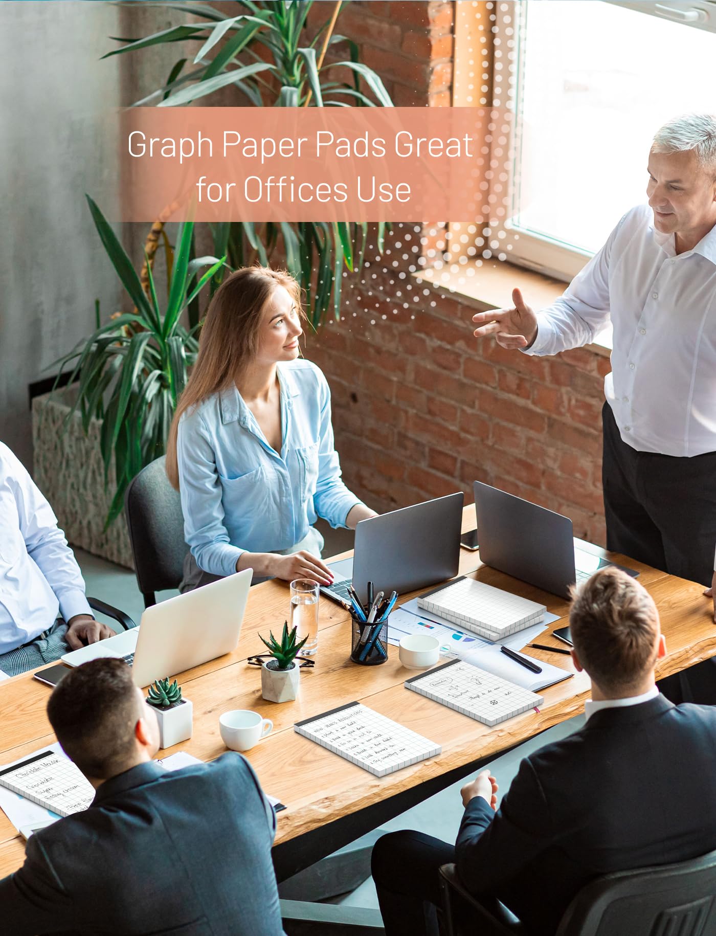 5x8 Graph Paper Notebook 6 Pack - Quadrille Grid Paper for Sketching, Drafting & Engineering - 2 Squares per Inch, 50 Sheets per Pad - Perfect for Students, Architects & Designers