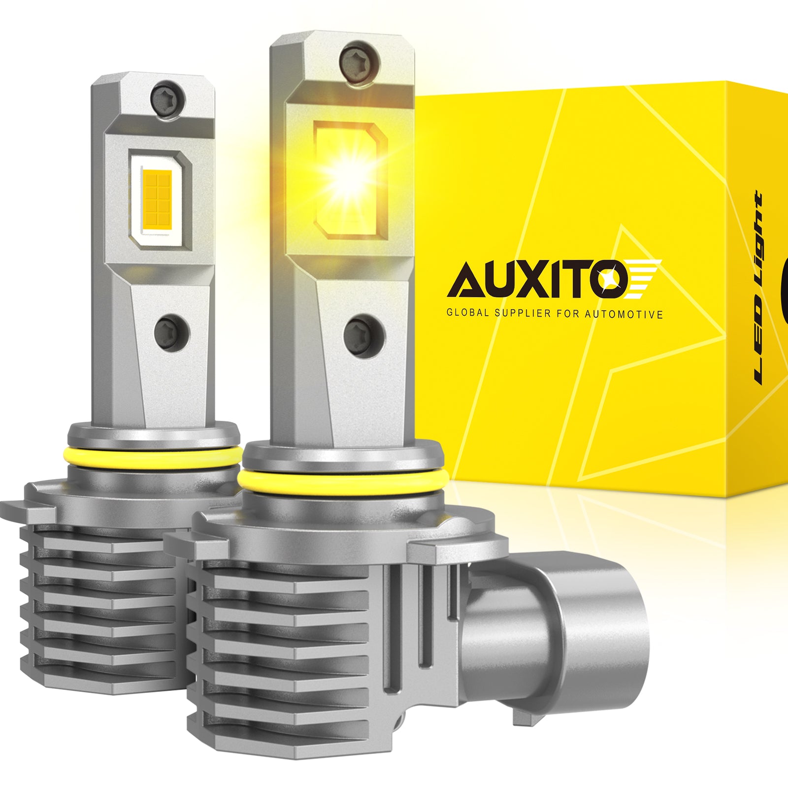 AUXITO H10 9140 9145 LED Fog Lights - 6500K Cool White, 600% Brighter, Mini Size, Plug & Play - Perfect for Off-Road, Trucks, SUVs in Foggy or Low Visibility Conditions