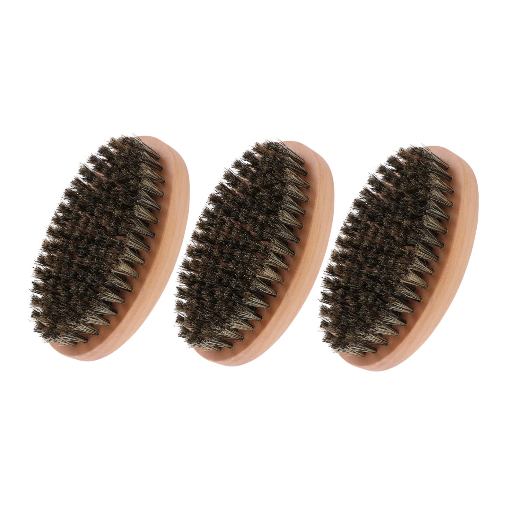Beautifu 3pcs Beard Brush Set for Men - Grooming & Styling Tools for Barbers & Home Use