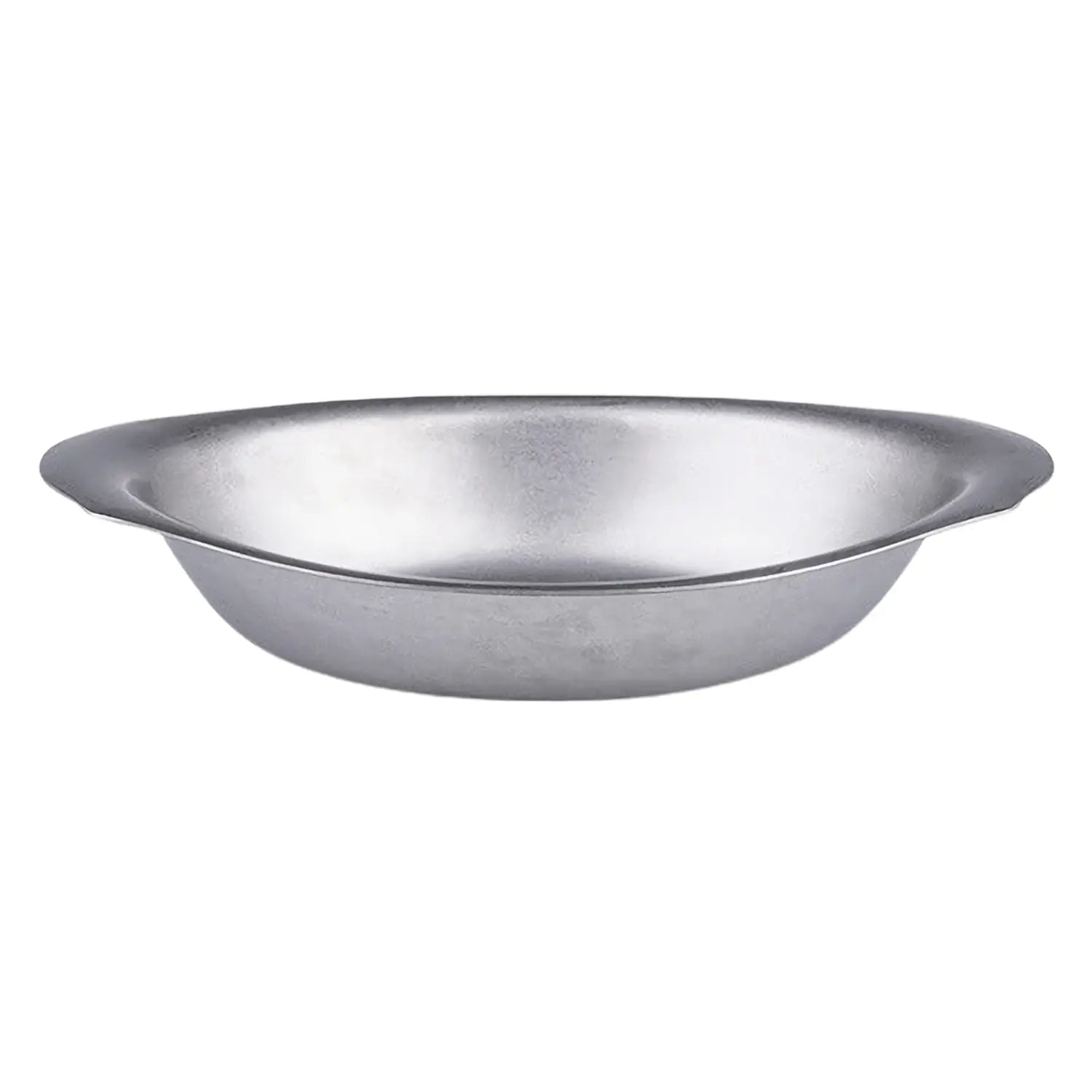 Vintage Stainless Steel Small Curry Plate - Elegant Japanese-Style Serving Dish for Curry, Rice & Side Dishes | Perfect for Home Dining, Restaurants & Party Serving