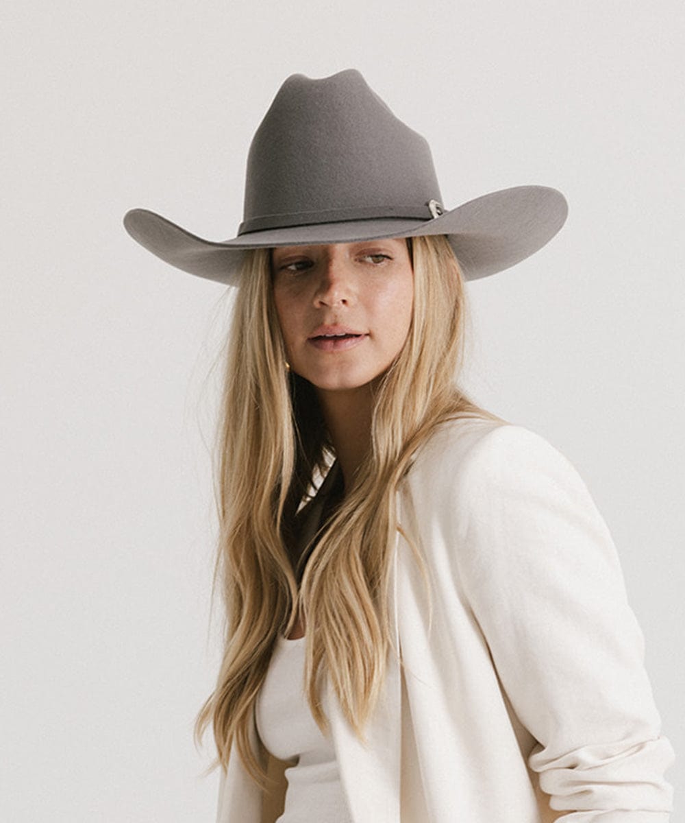 Teddy Cattleman Cowboy Hat for Men & Women - Western Style Felt Cowboy Hat with Adjustable Chin Strap - Perfect for Rodeo, Country Music Festivals & Outdoor Adventures
