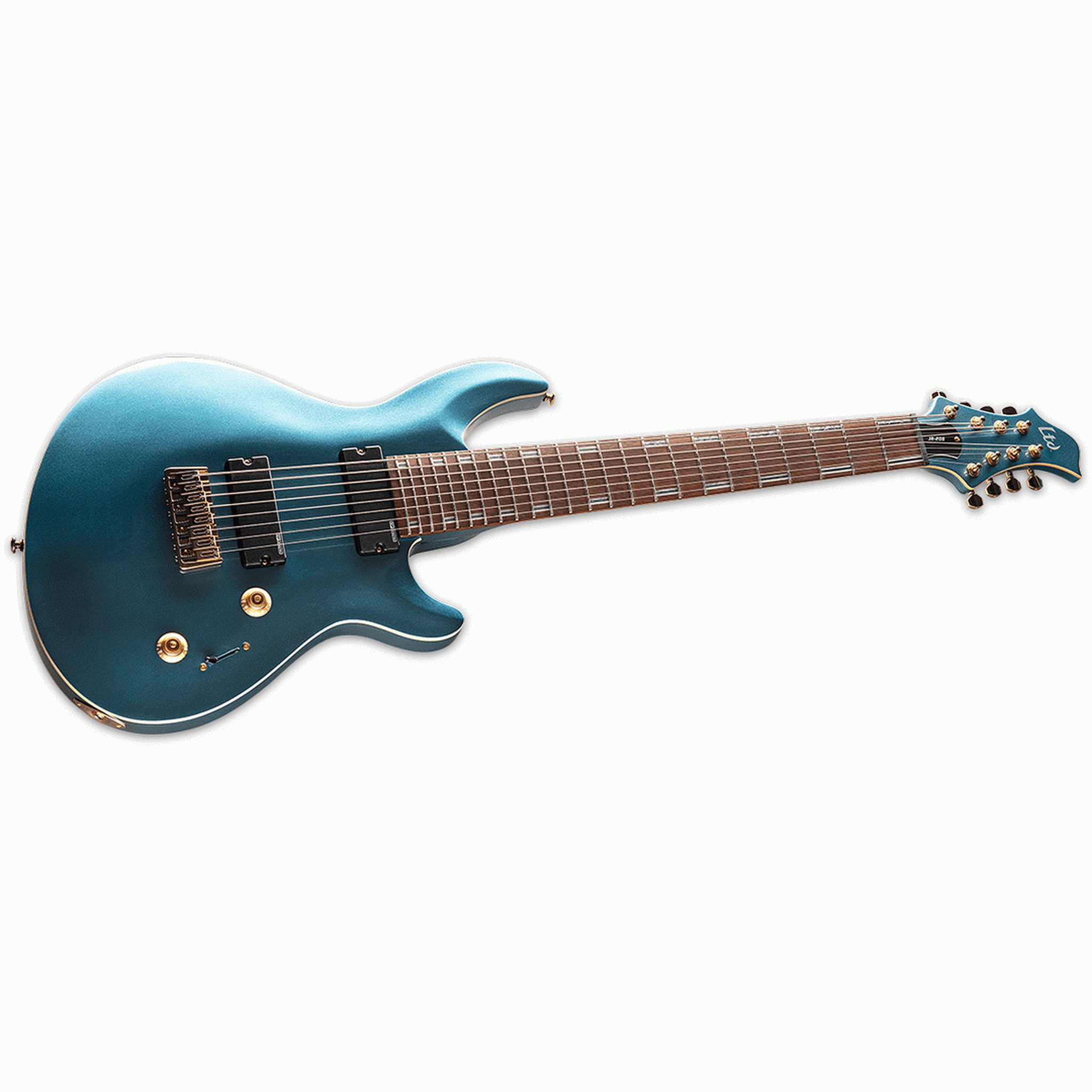 ESP LTD JR-208 Javier Reyes Signature 8-String Electric Guitar in Pelham Blue – Perfect for Metal, Jazz & Progressive Rock Performances