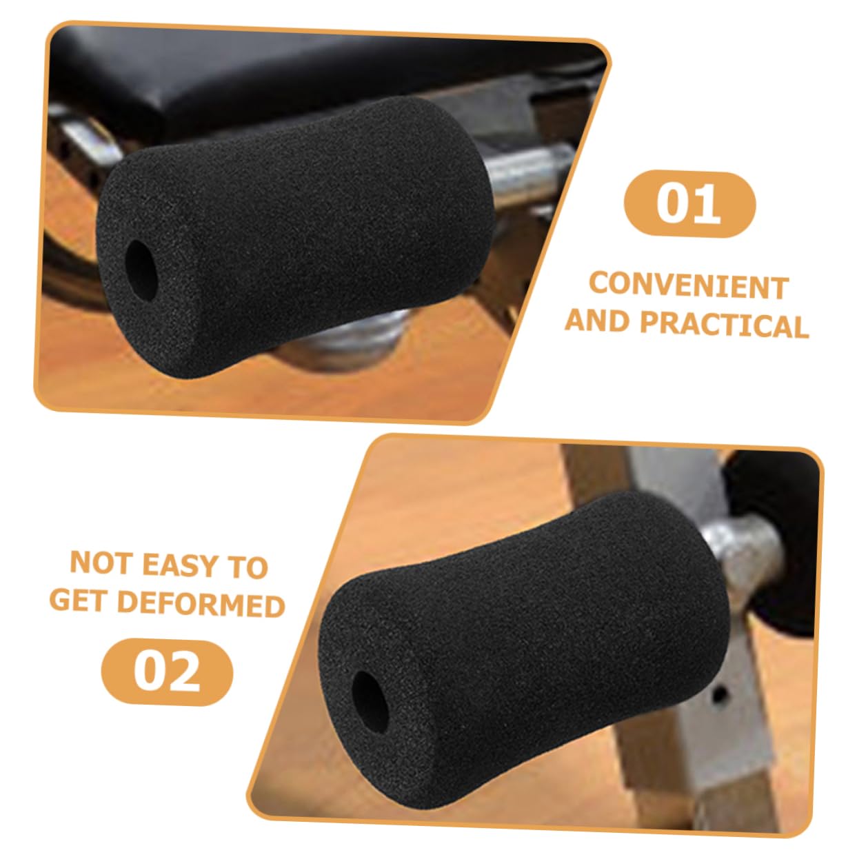 GAROZATION Ab Roller Board with Foam Roller - Exercise Foam Tube for Sit-Ups, Core Workouts, and Foot Massage - Gym Training Accessory for Home & Professional Use