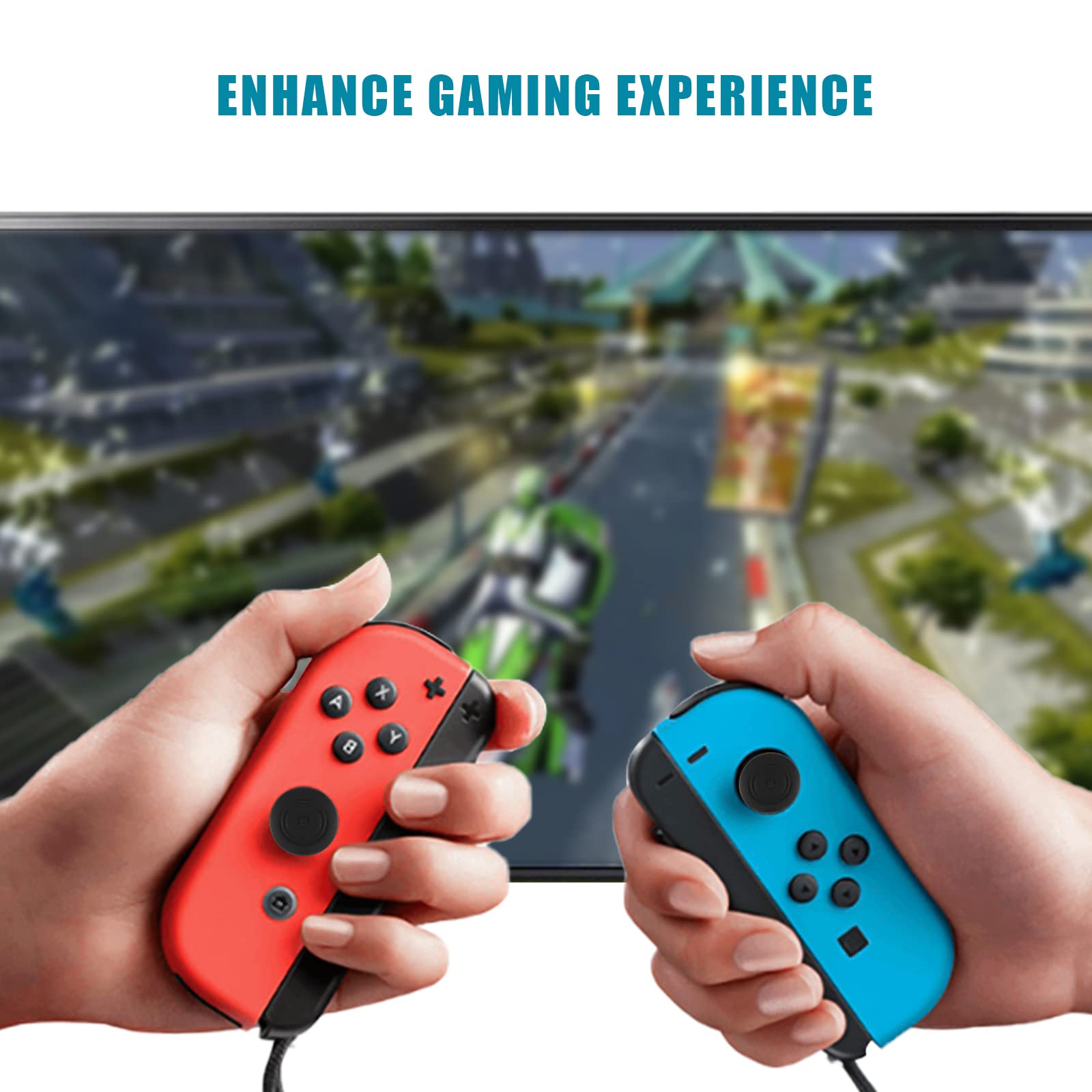 TOYMIS 2 Pack Adjustable Elastic Wrist Strap for Nintendo Switch Joy-Con Controllers - Black | Comfortable Gaming Accessories for Switch Lite/OLED | Perfect for Travel, Gaming Parties & Long Play Sessions