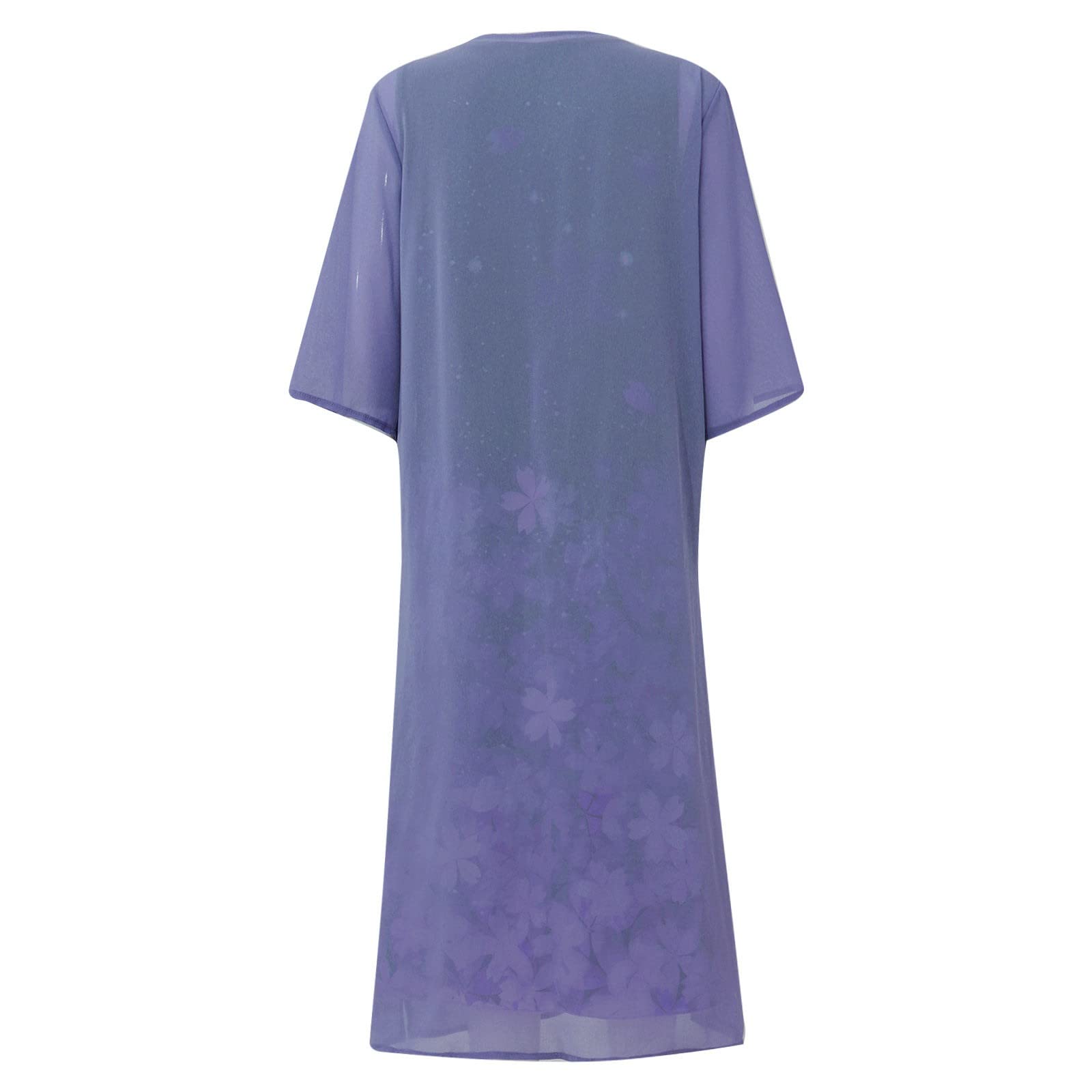 Women's Summer Floral Print Cocktail Dress Two Piece Set - O-Neck Casual Midi Dress for Party, Wedding & Vacation | Breathable & Stylish Outfit