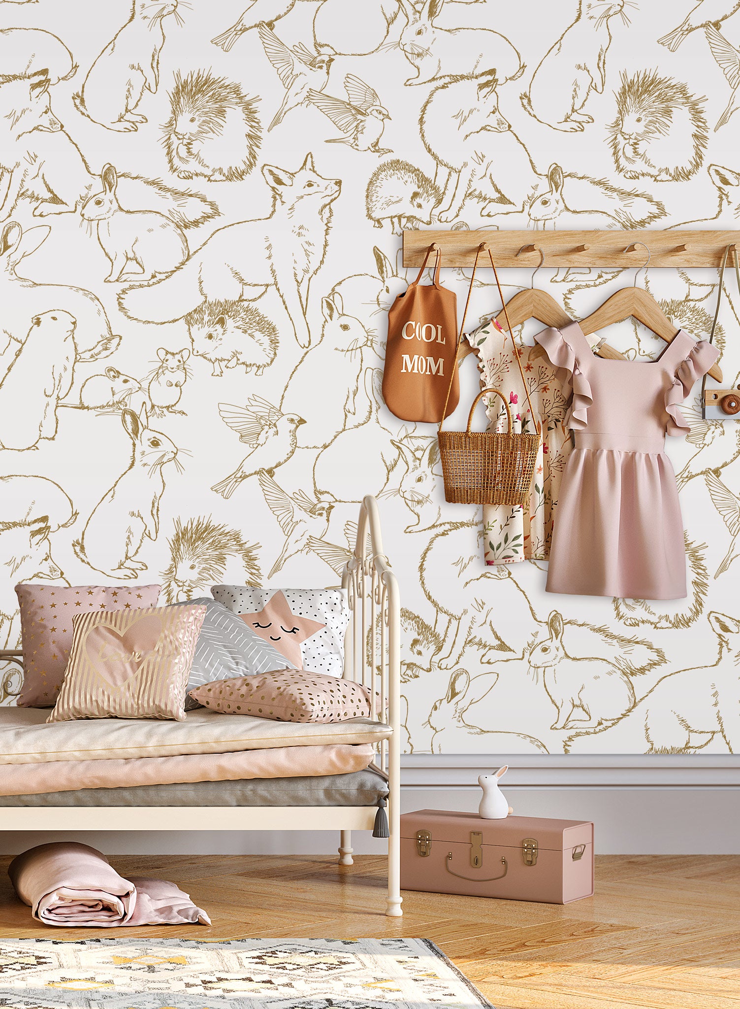 Hundred Acre Wood Wallpaper - High-Quality Peel and Stick Removable Wallpaper for Kids Room, Nursery, Playroom Decor - Perfect for Disney Winnie the Pooh Themed Bedrooms