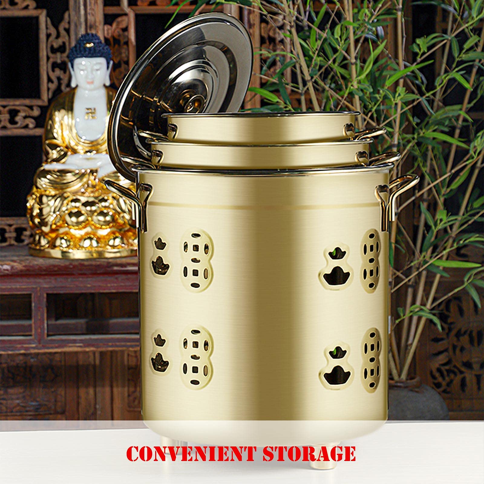 Stainless Steel Incinerator Can - Outdoor Burn Barrel for Yard, Backyard & Home Use | Fire Pit with Stand & Hook | Perfect for Camping, Bonfires & Waste Disposal