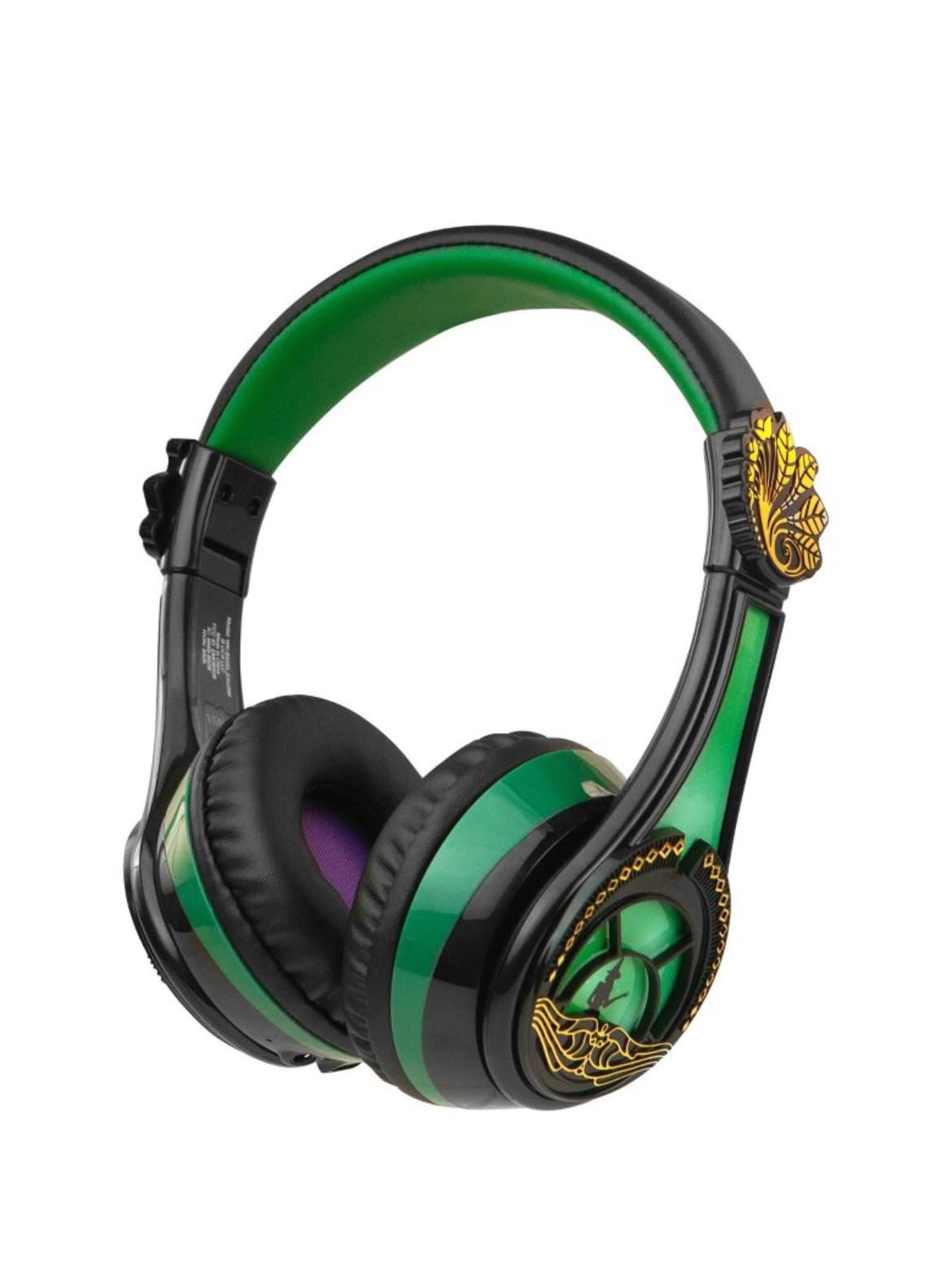 Wicked Elphaba & Glinda Bluetooth Wireless Headphones - Green (Elphaba Edition) | Noise Cancelling, Hi-Fi Sound for Music, Gaming & Travel