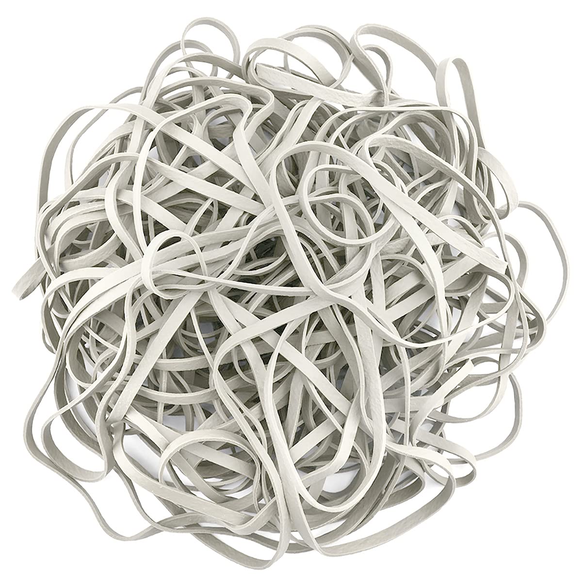 Coopay 180-Piece Large Rubber Bands Bulk - 8 Inch Heavy Duty Strong Elastic Bands for Office, School & Home Use - Secures Trash Cans, Garbage Bags & File Folders (White) - Perfect for Organizing, Bundling & Household Chores