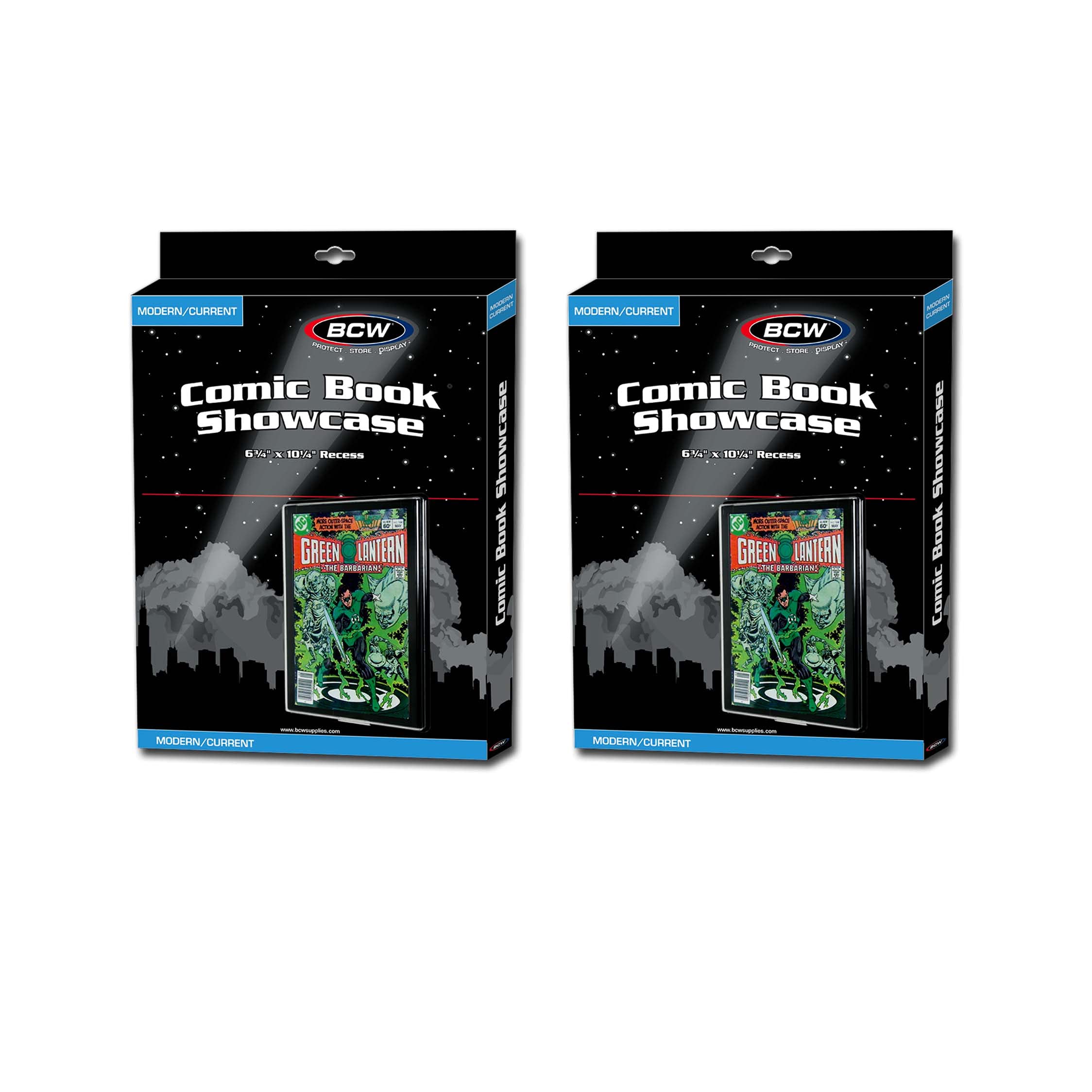 BCW Comic Book Showcase Frame - 2 Pack | Modern Comic Book Display Case & Wall Holder for Collectors | Perfect for Home, Office, or Comic Store Decor