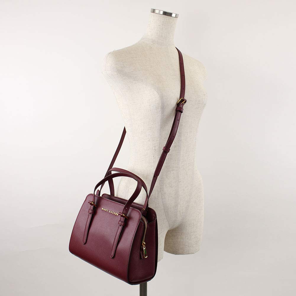Marc Jacobs Women's Little Big Shot Top Handle Satchel Bag - Stylish Leather Crossbody Purse for Work, Travel & Everyday Use | Perfect Office Handbag & Weekend Accessory