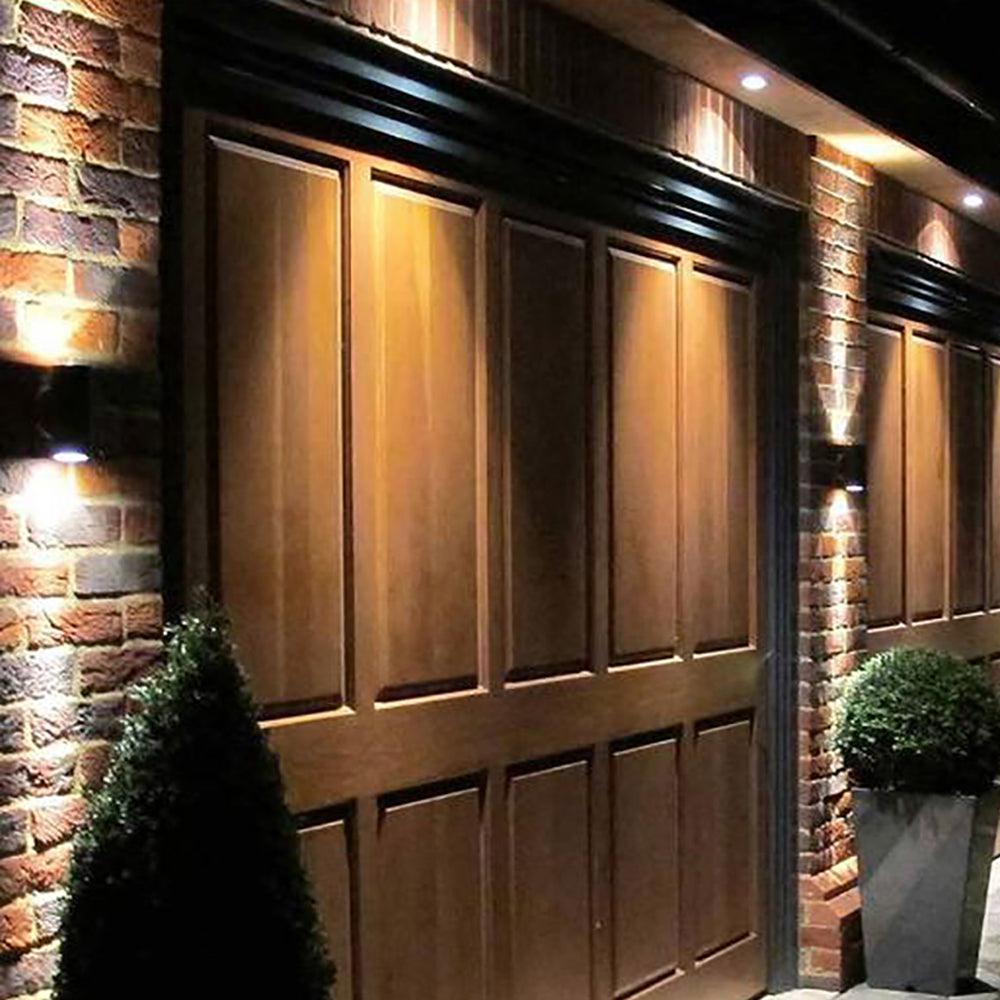 SCB05 LED Cylinder Up Down Light - 2 Directional Brass Wall Sconce Lighting Fixture for Modern Living Room & Bedroom Decor