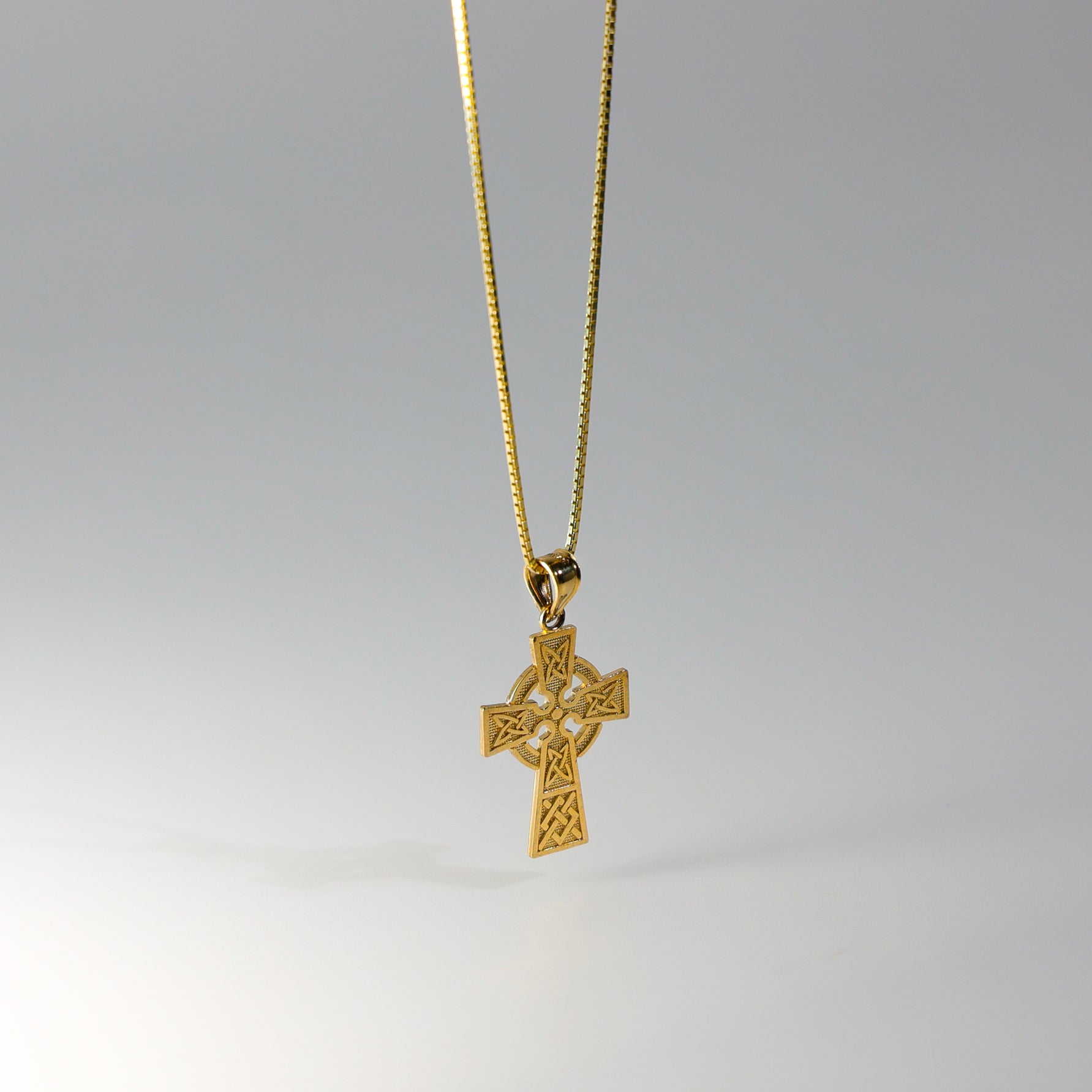 Large Gold Celtic Cross Pendant - Model 122 | Religious Jewelry for Men & Women | Perfect for Church, Weddings & Gifts