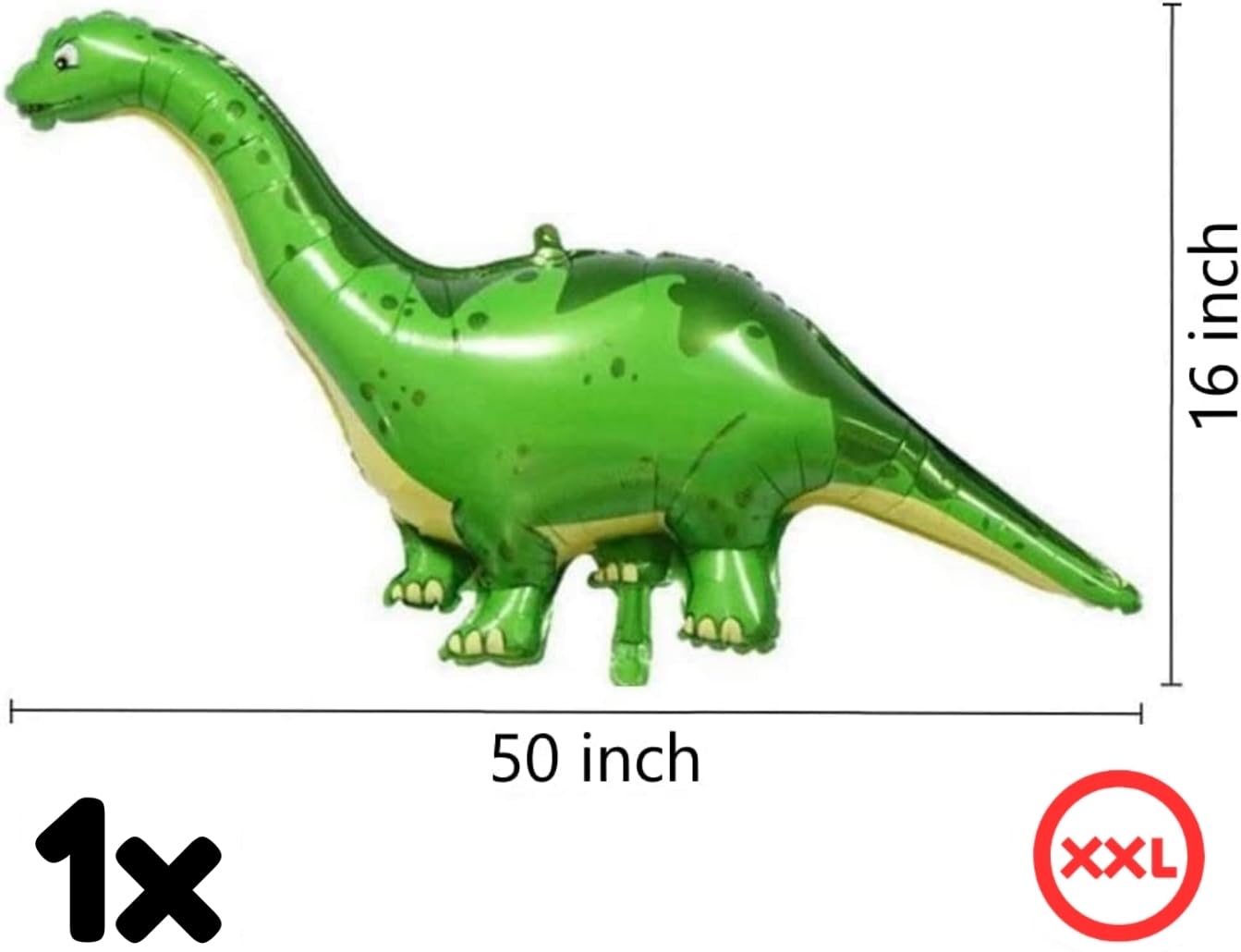 DINOWULI Dinosaur Party Decorations Set - 2nd Birthday Green Number 2 Balloon, Dinosaur Themed Balloons, Long Neck Dinosaur Decorations, Foil Balloons for Kids Birthday Party Supplies | Perfect for Dinosaur-Themed Birthday Parties, Baby Showers & Nursery Decor