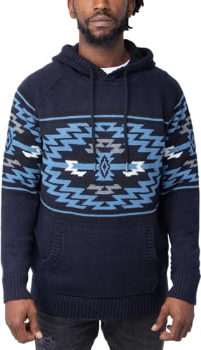 Dark Navy - Aztec Hooded
