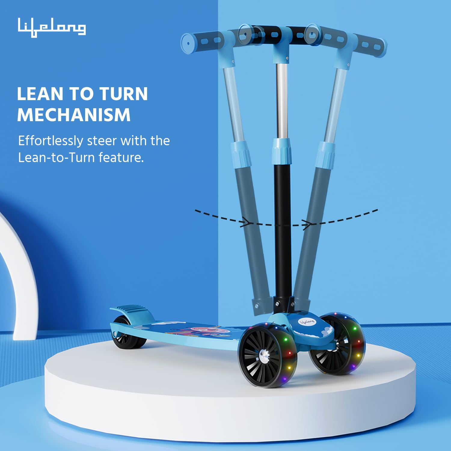 Best Foldable Kids Scooter with LED Wheels for Boys & Girls Ages 3+ - Adjustable Height Kick Scooter Supports 50kg - Perfect for Outdoor Play, Commuting & Birthday Gifts - Durable Toddler Scooter Toy for Preschoolers