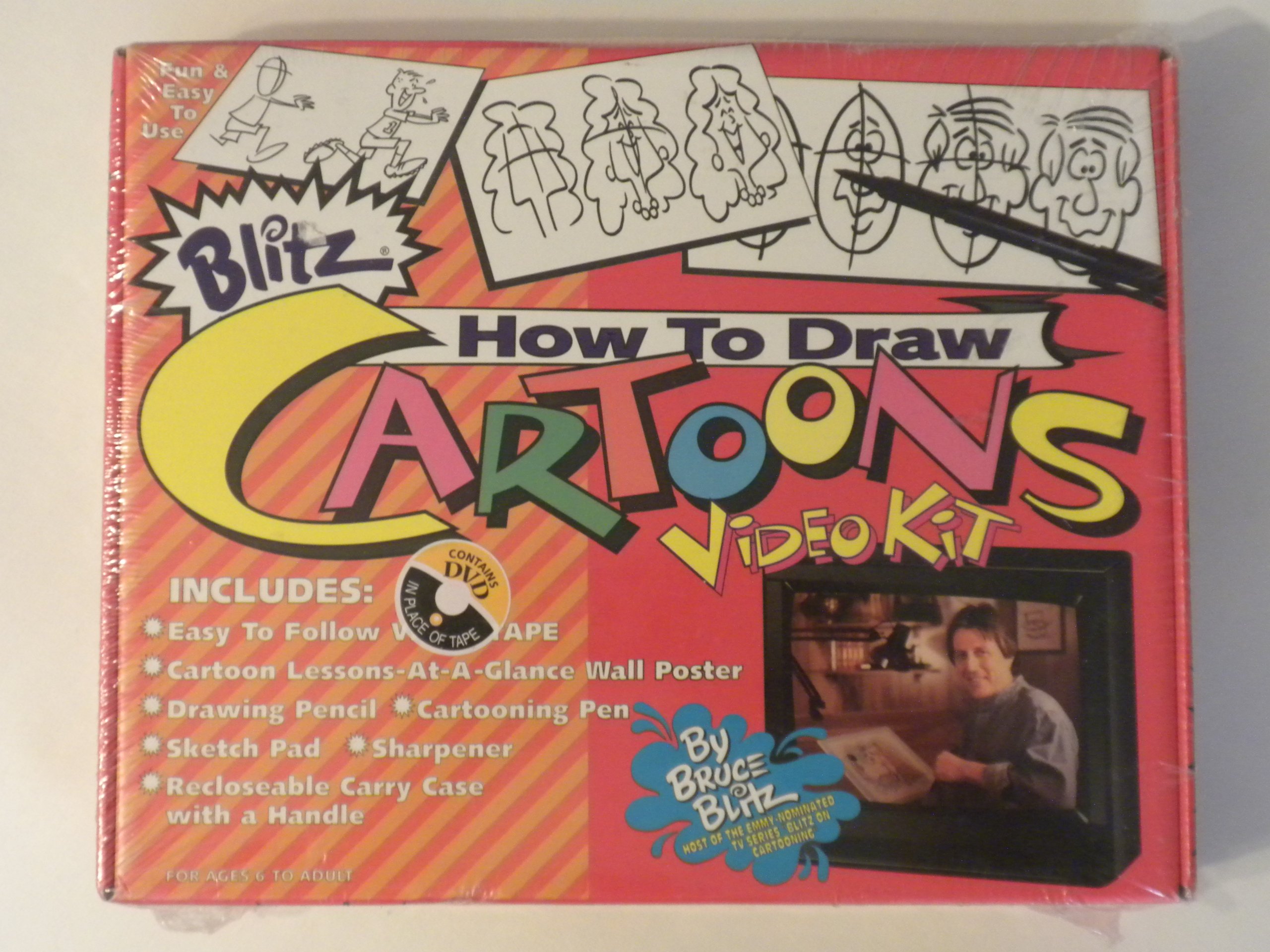 Learn How to Draw Blitz Cartoons - Step-by-Step Drawing Tutorial VHS for Beginners | Perfect for Art Classes, Home Learning & Creative Gift Ideas