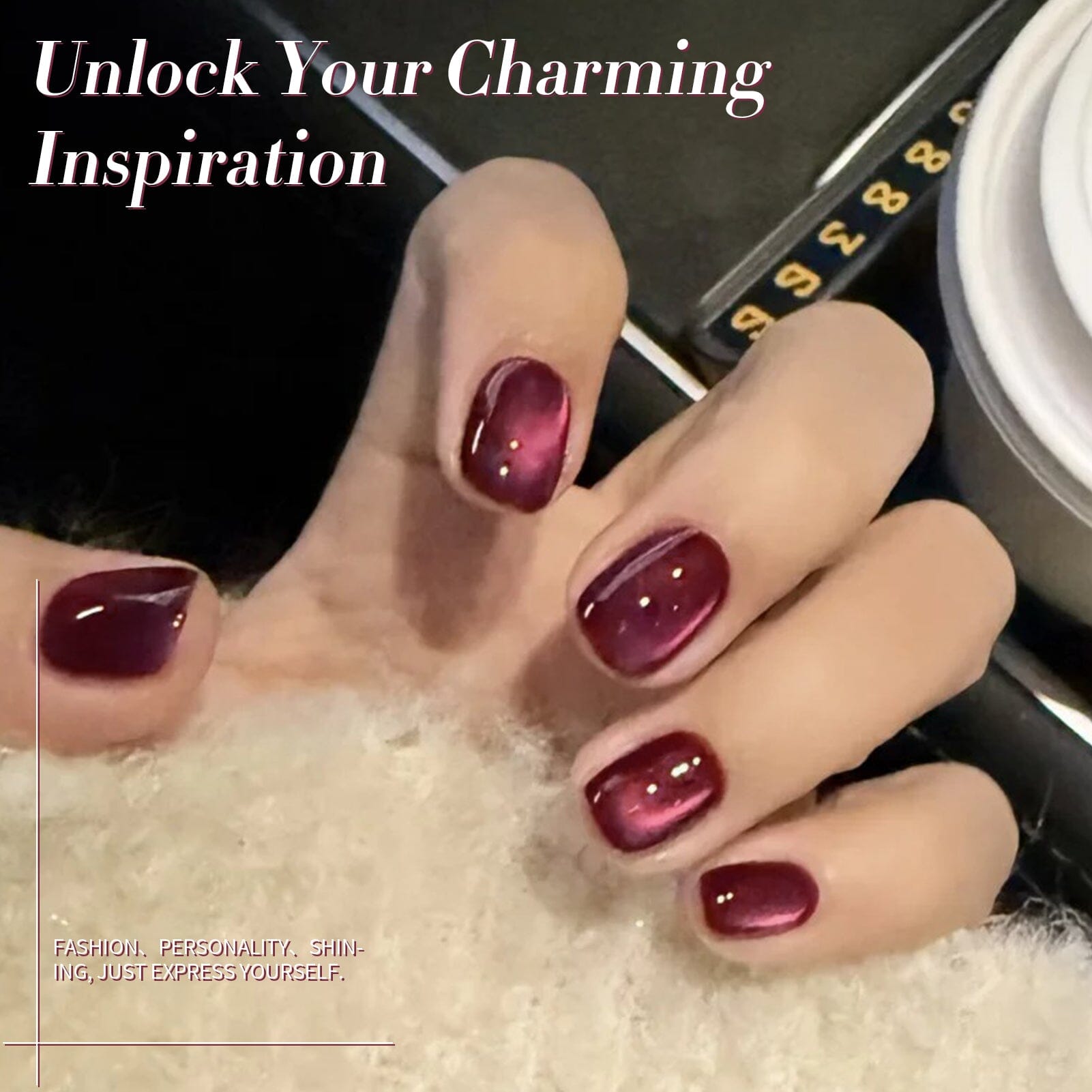 Red Water Light Cat Magnetic Gel Polish AW05 15ml - Long Lasting Nail Polish for Salon & Home Manicure - Perfect for Nail Art, Special Occasions & Gift Giving