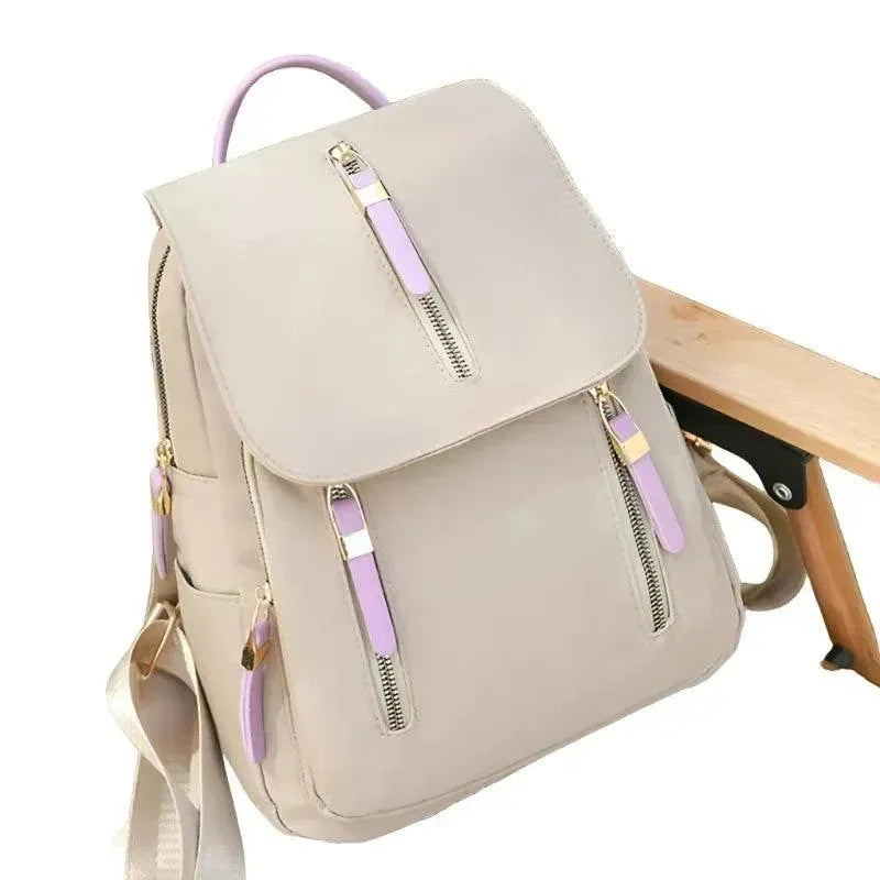 Stylish Nylon Women's Backpack - Lightweight Durable Travel Bag for Work, School & Outdoor Adventures | Water-Resistant Laptop Backpack with USB Charging Port