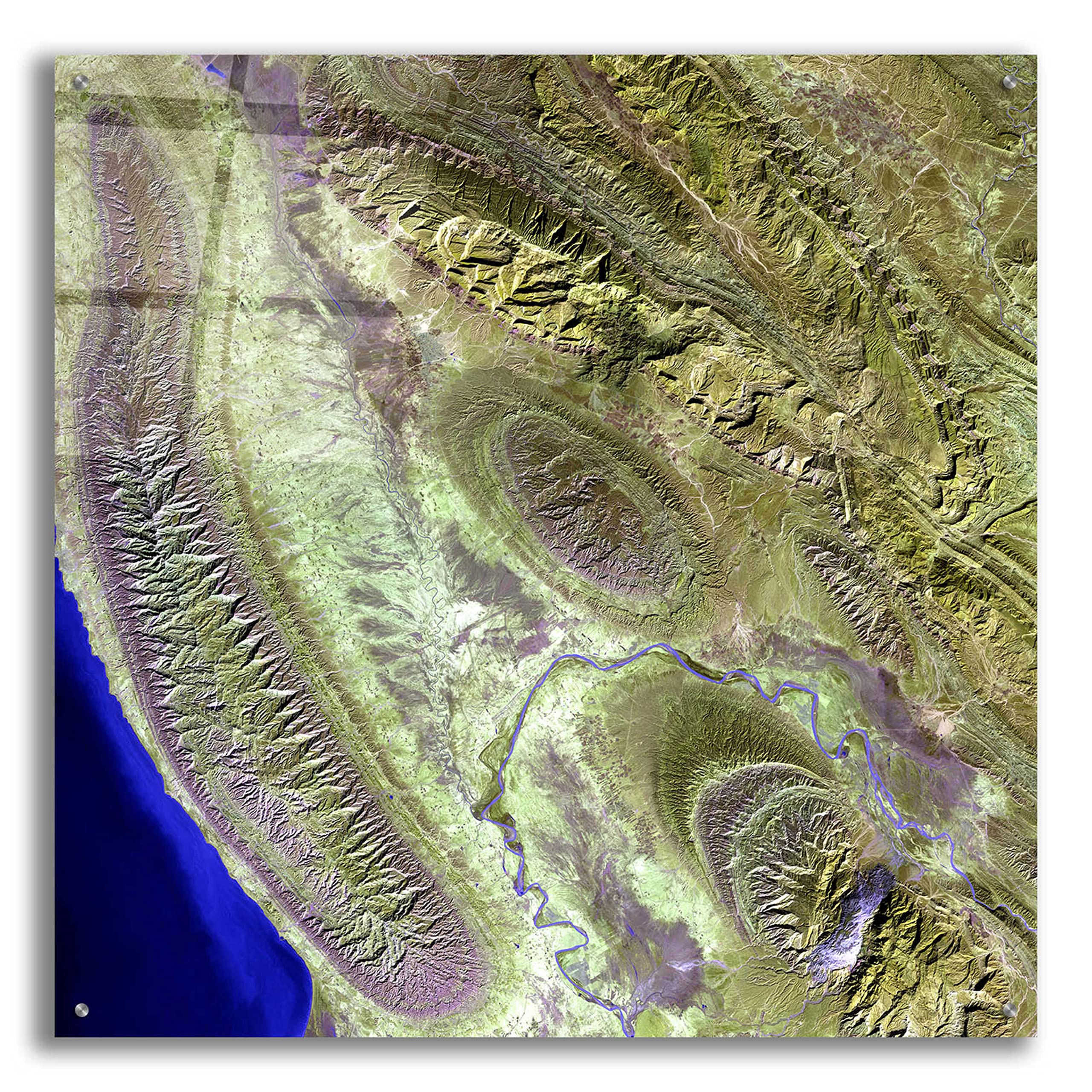 Epic Art 'Earth as Art: Konari' Acrylic Glass Wall Decor - 36x36 Inches Modern Home Artwork for Living Room, Bedroom & Office | Stunning Landscape Print for Contemporary Interior Design