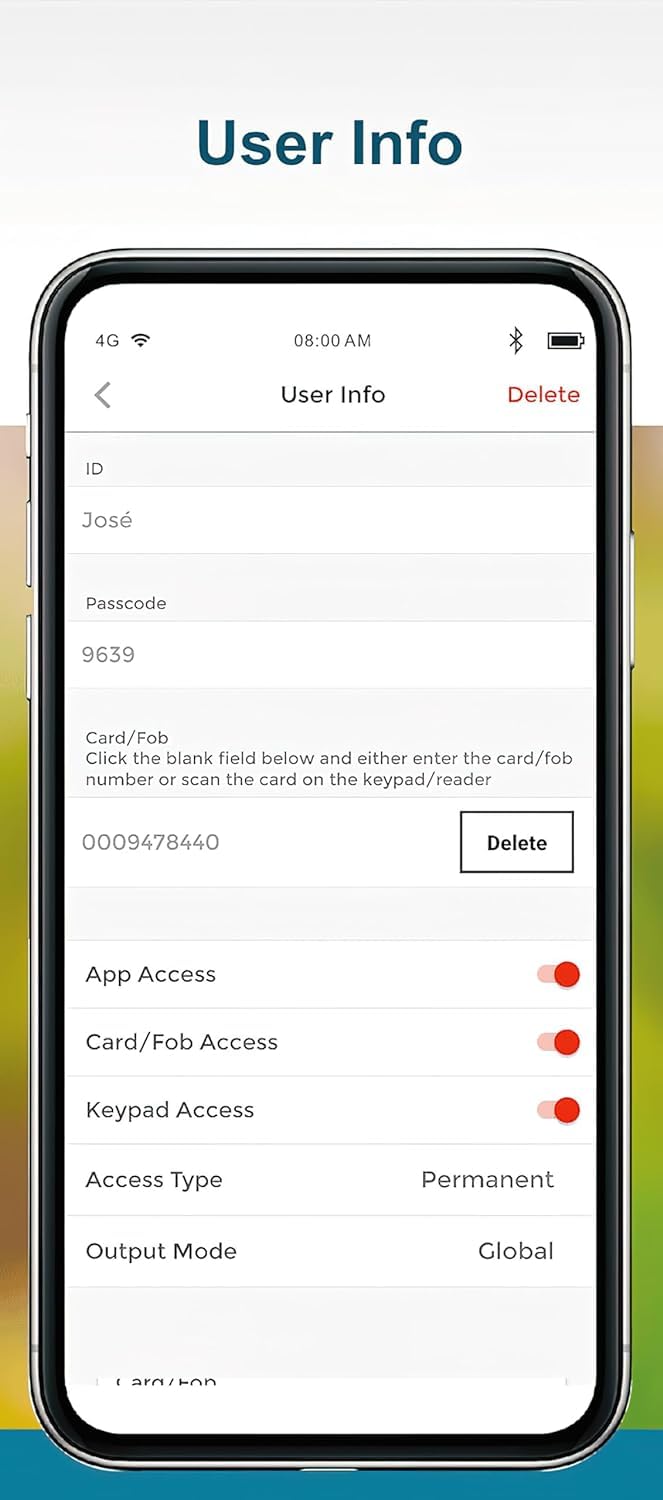 Seco-Larm SK-B141-PQ Bluetooth Access Control Keypad - Single-Gang Proximity Reader with Mobile App Programming | 1000 User Capacity | IP65 Weatherproof for Indoor/Outdoor Security | Ideal for Homes, Offices & Commercial Buildings