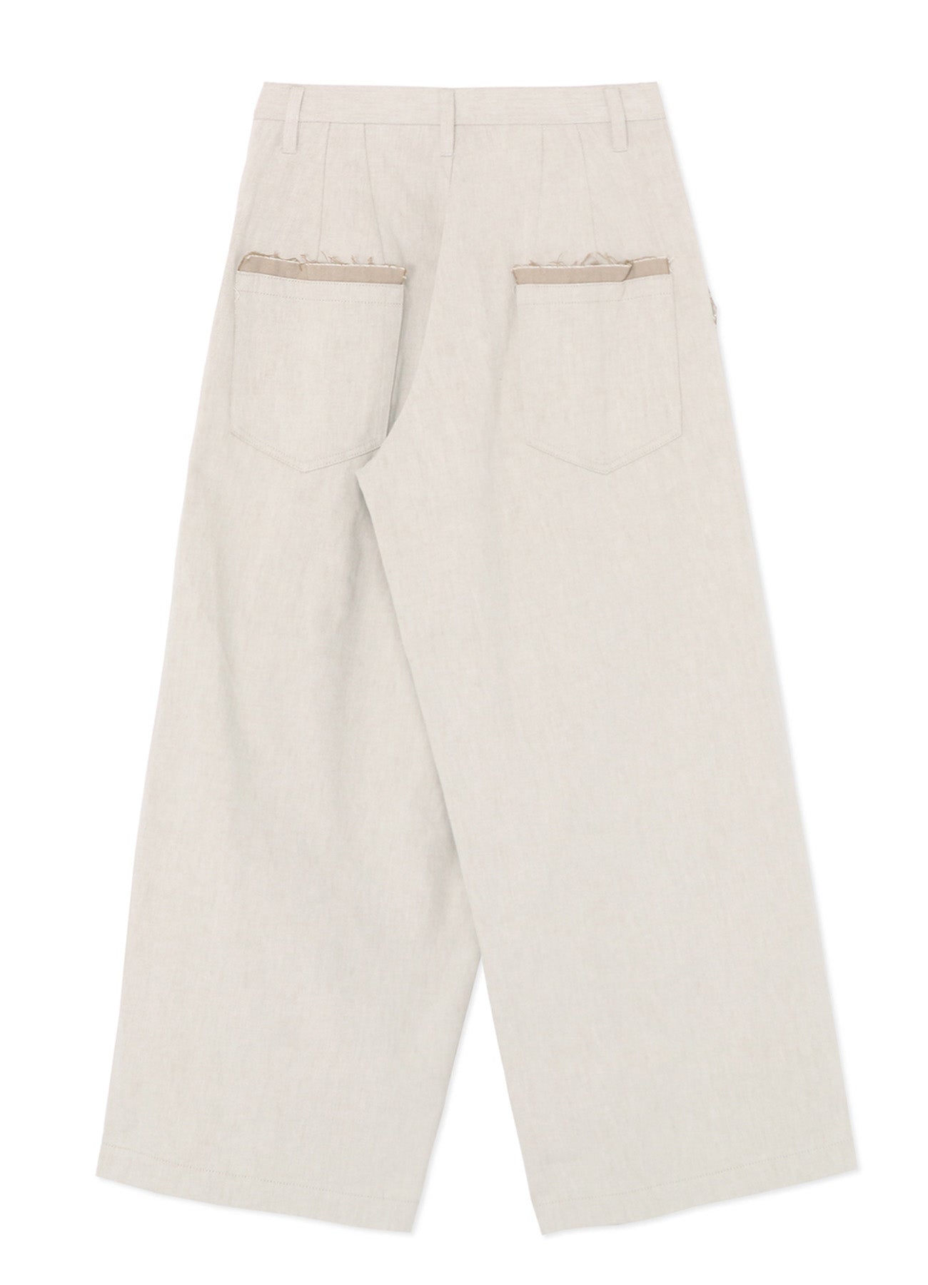 10oz Denim Double Pleated Wide Leg Pants for Women - High Waisted Comfortable Casual Trousers for Everyday Wear, Office & Street Style