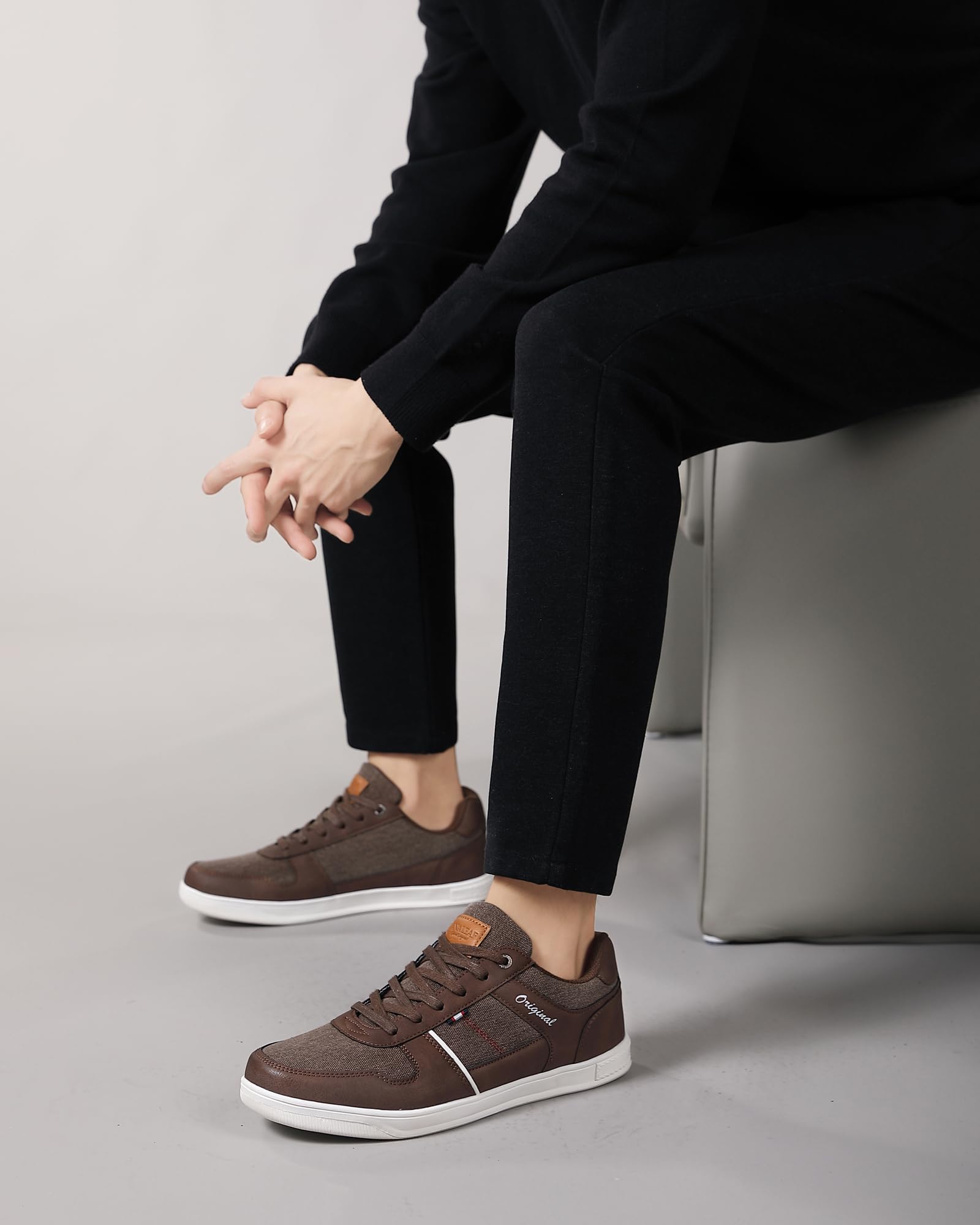 Men's Casual Sneakers - Classic Fashion Lace-Up Walking Shoes for Men | Comfortable Daily Wear, Gym, Travel & Outdoor Activities