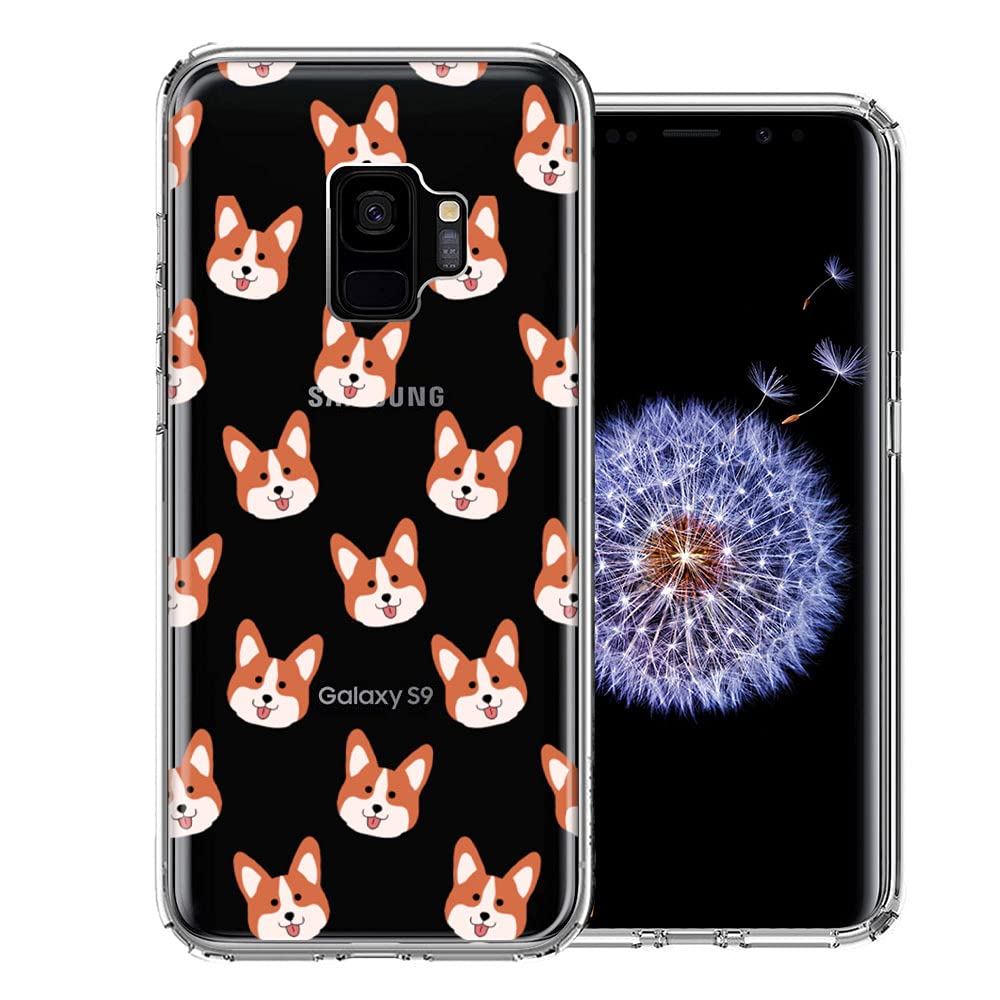 Shiba Inu Polkadot Case for Samsung Galaxy S9 - Protective Dual Layer Cover for Daily Use