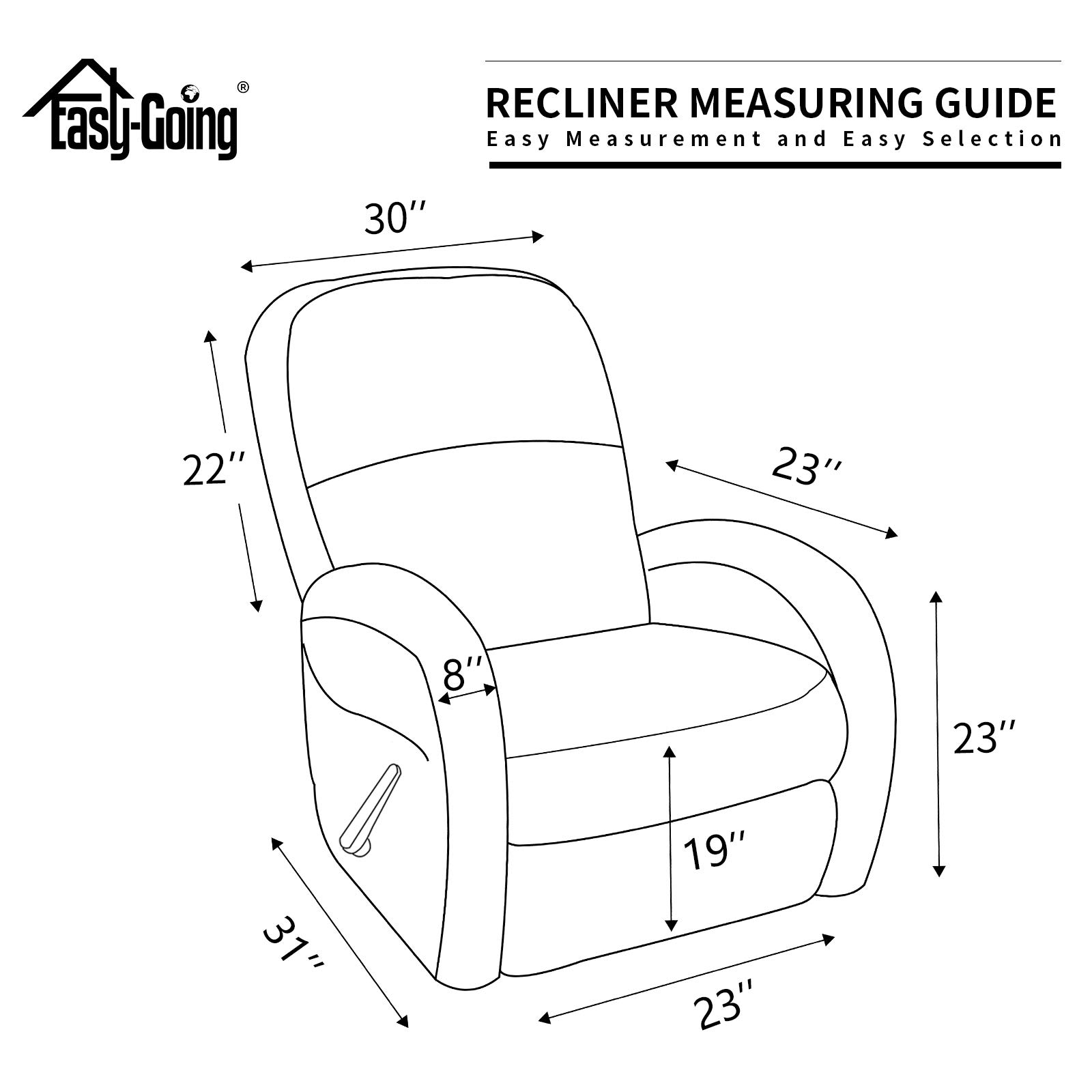 100% Waterproof Recliner Cover - Stretchable Sofa Slipcover for Dogs & Pets | Leakproof Furniture Protector for Kids & Pets | Soft Couch Cover in Grayish Green | Perfect for Living Room, Family Room & Pet-Friendly Homes