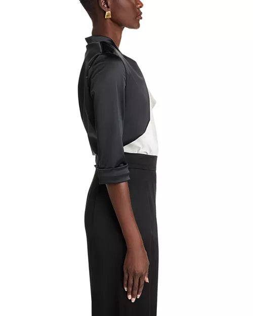 Amatista Satin Jacket for Women - Elegant Black Blazer for Office, Party & Evening Wear - Formal & Casual Outerwear