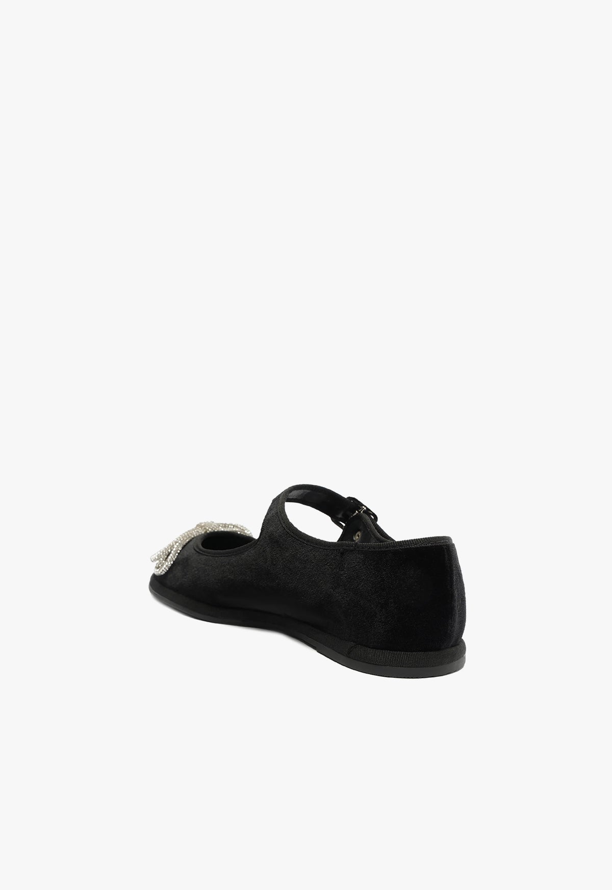 Clarissa Lace Velvet Flat Shoes for Women with 2.3-Inch Heel - Comfortable & Elegant for Weddings, Parties & Daily Wear