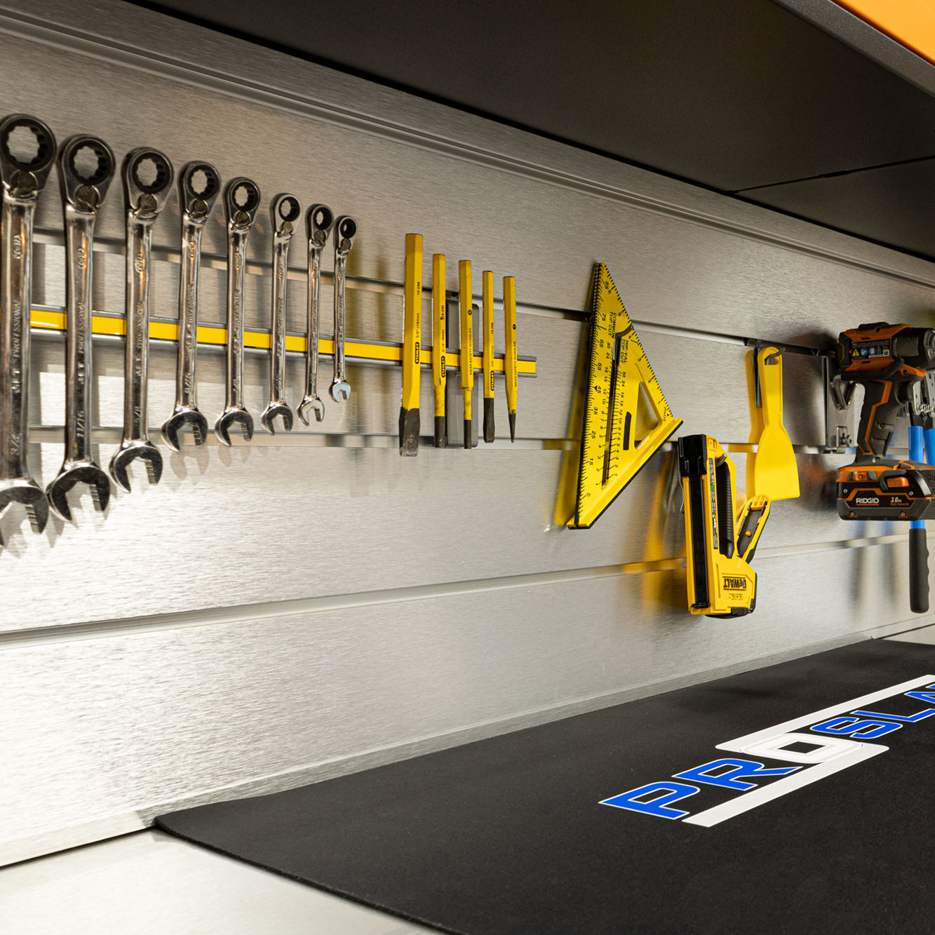 60 Inch Aluminum Slatwall Backsplash Panel - Rustproof & Easy to Install - Perfect for Retail Stores, Garages & Home Organization - Great for Displaying Tools, Accessories & Merchandise